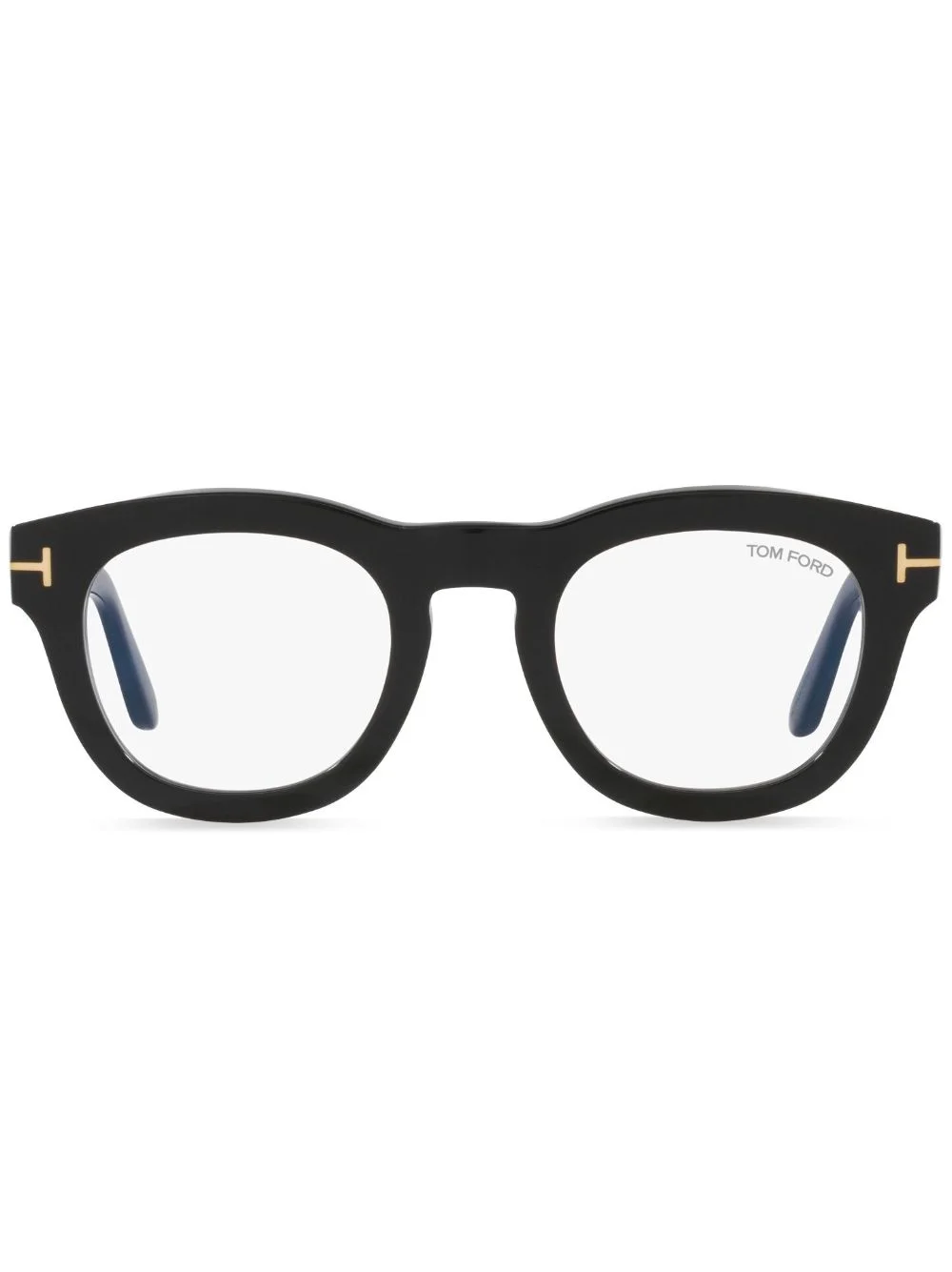 logo-plaque square-frame glasses - 1