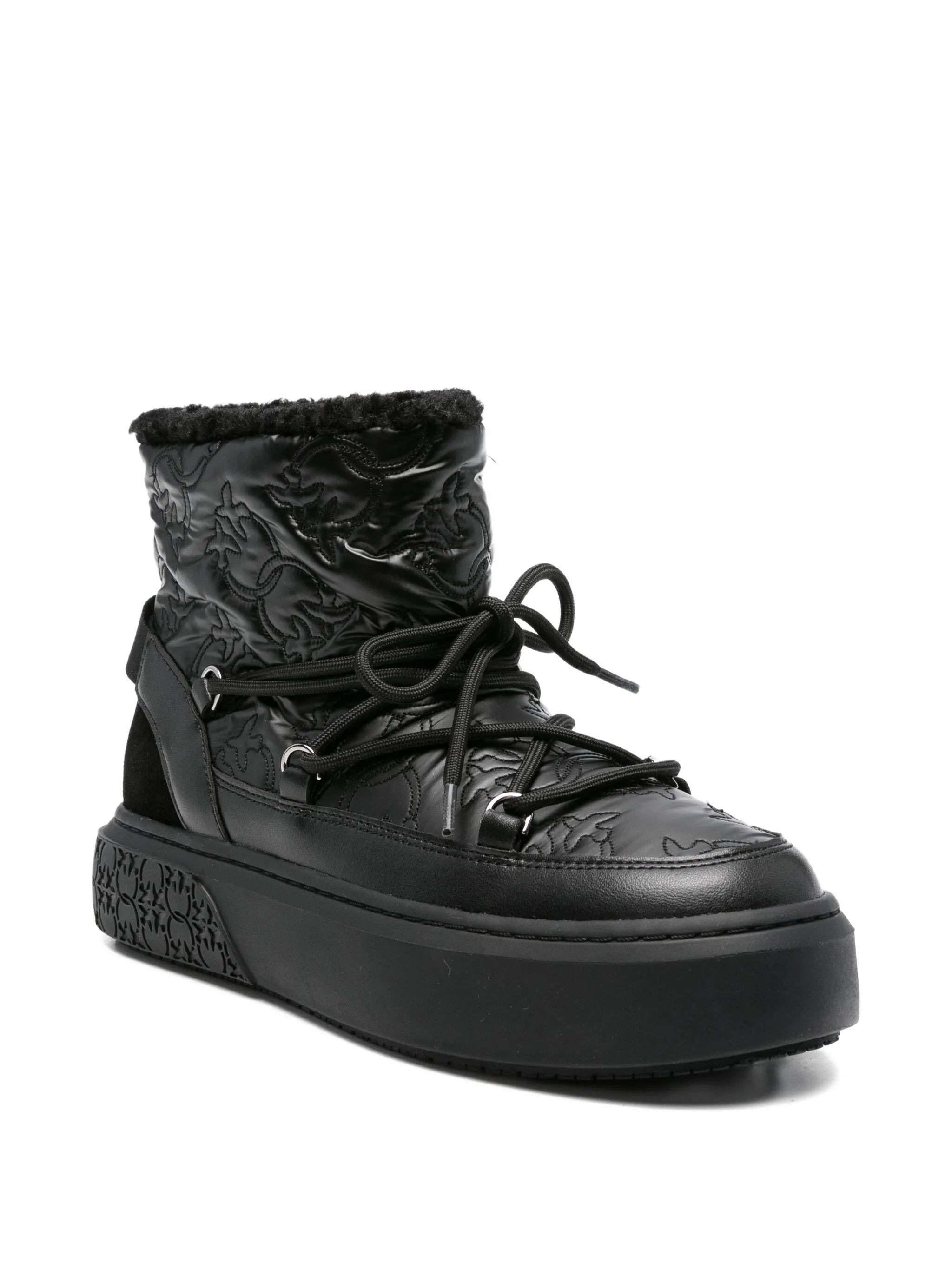Pinko 40mm Quilted Platform Boots - 3