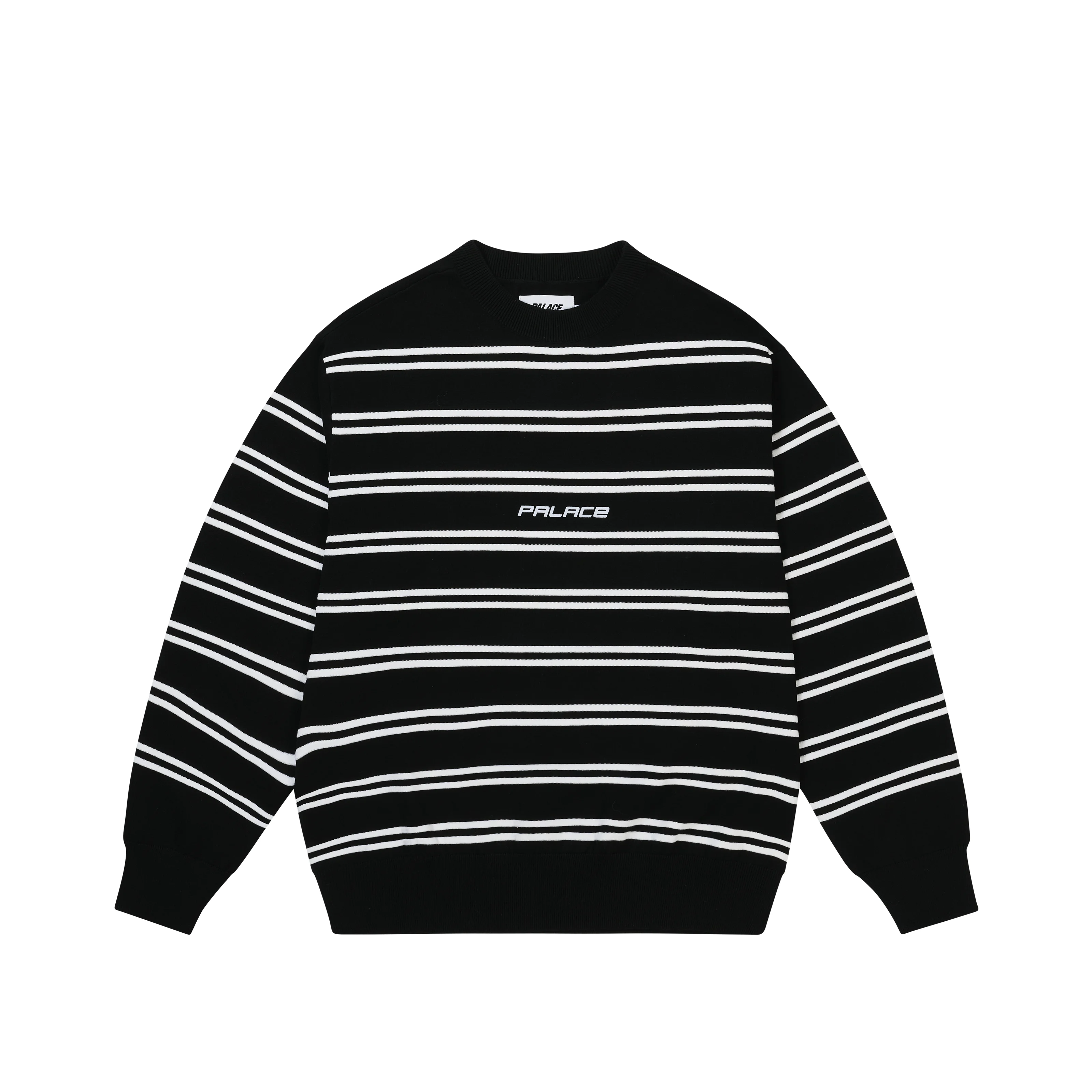 P-STRIPE KNIT BLACK - 1