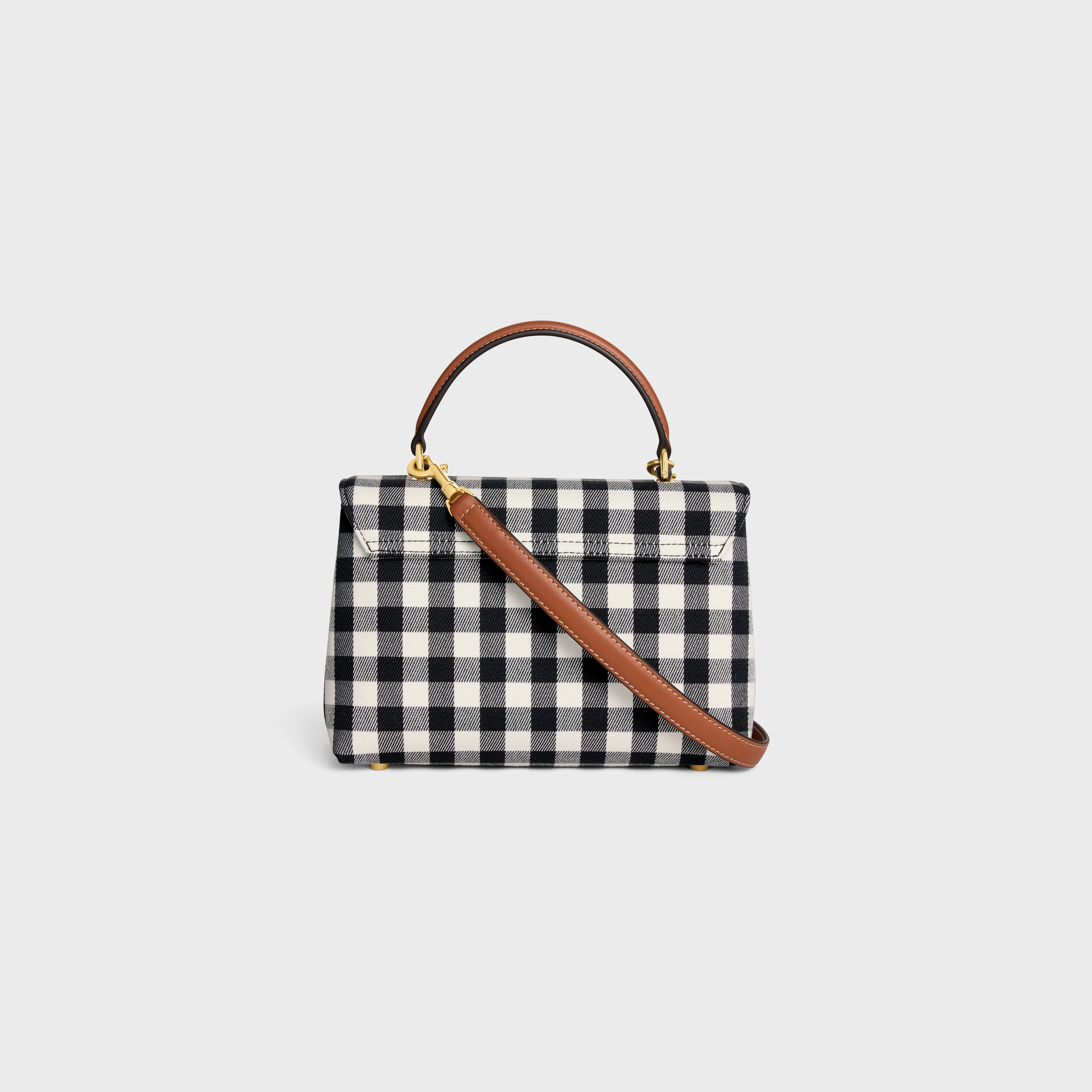 TEEN NINO BAG IN VICHY TEXTILE AND CALFSKIN - 3