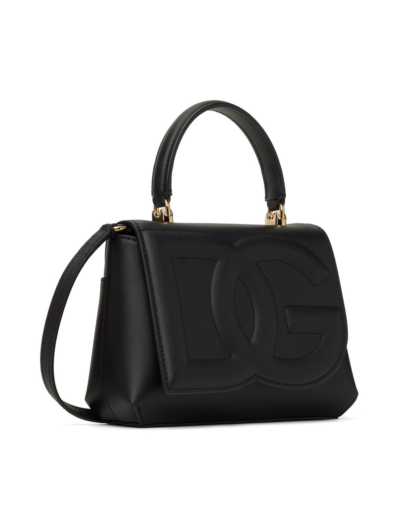 Dolce & Gabbana Black Small DG Logo Crossbody Bag outlook