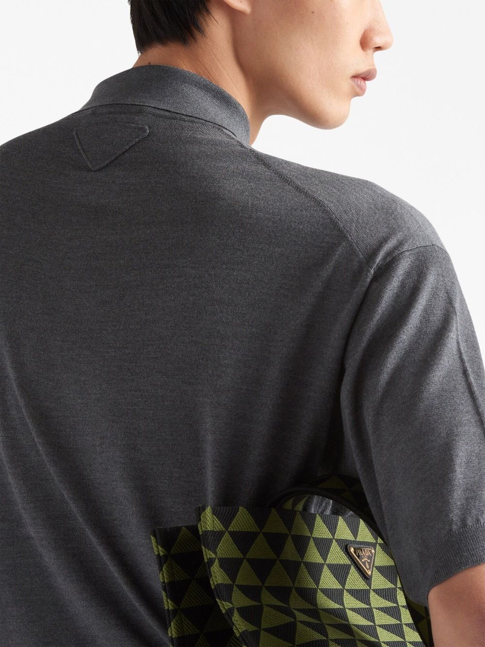 silk short-sleeve polo shirt - 4