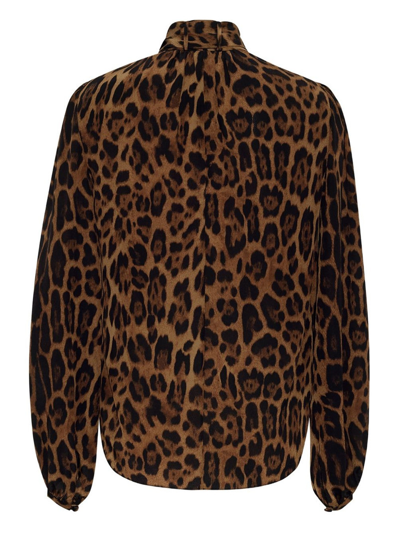 Joan leopard-print pussy-bow blouse 4