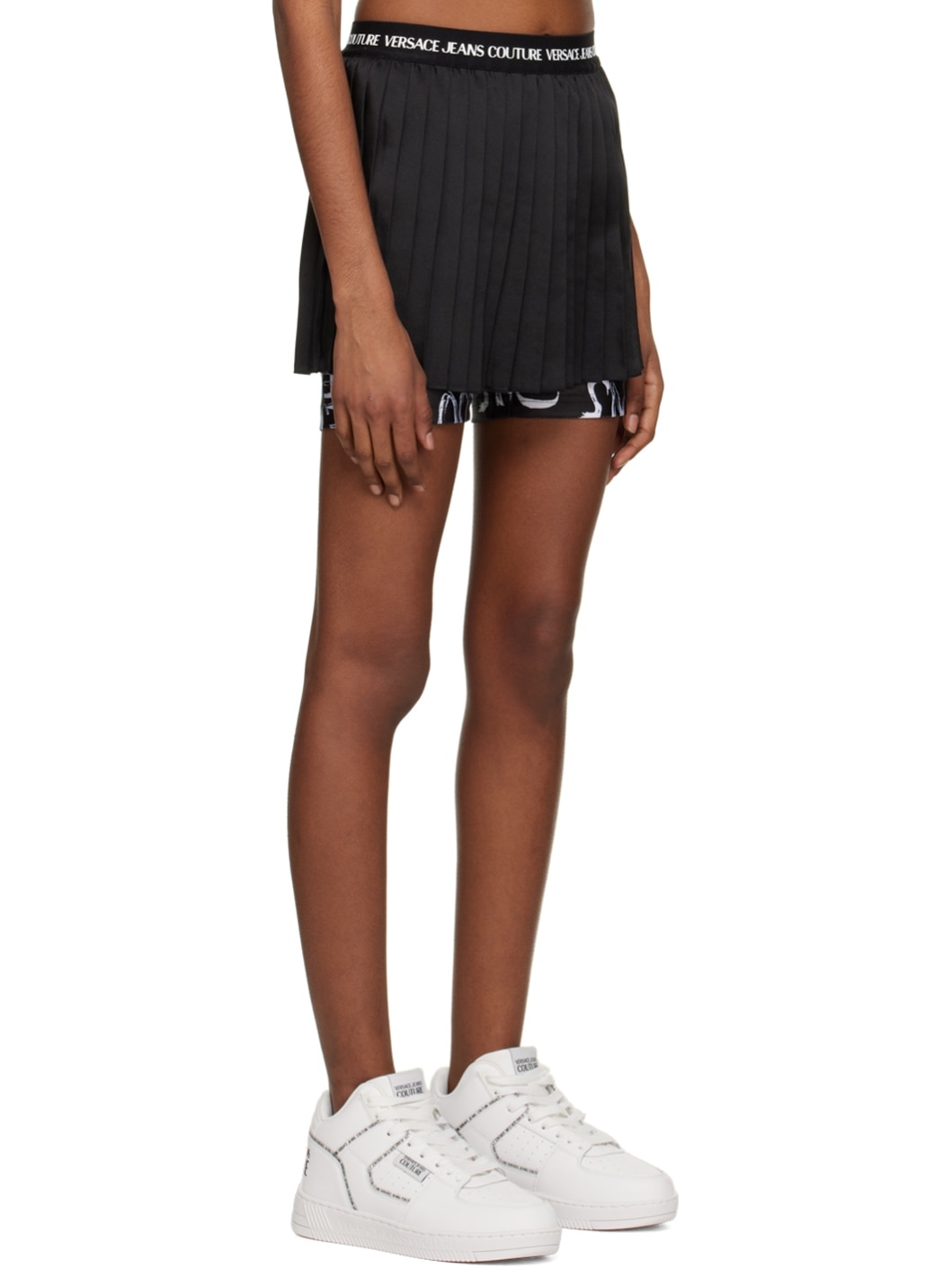 Black Pleated Skort - 2