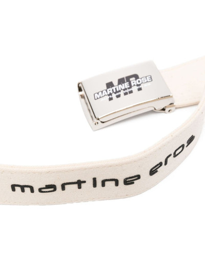 Martine Rose logo-print canvas belt outlook