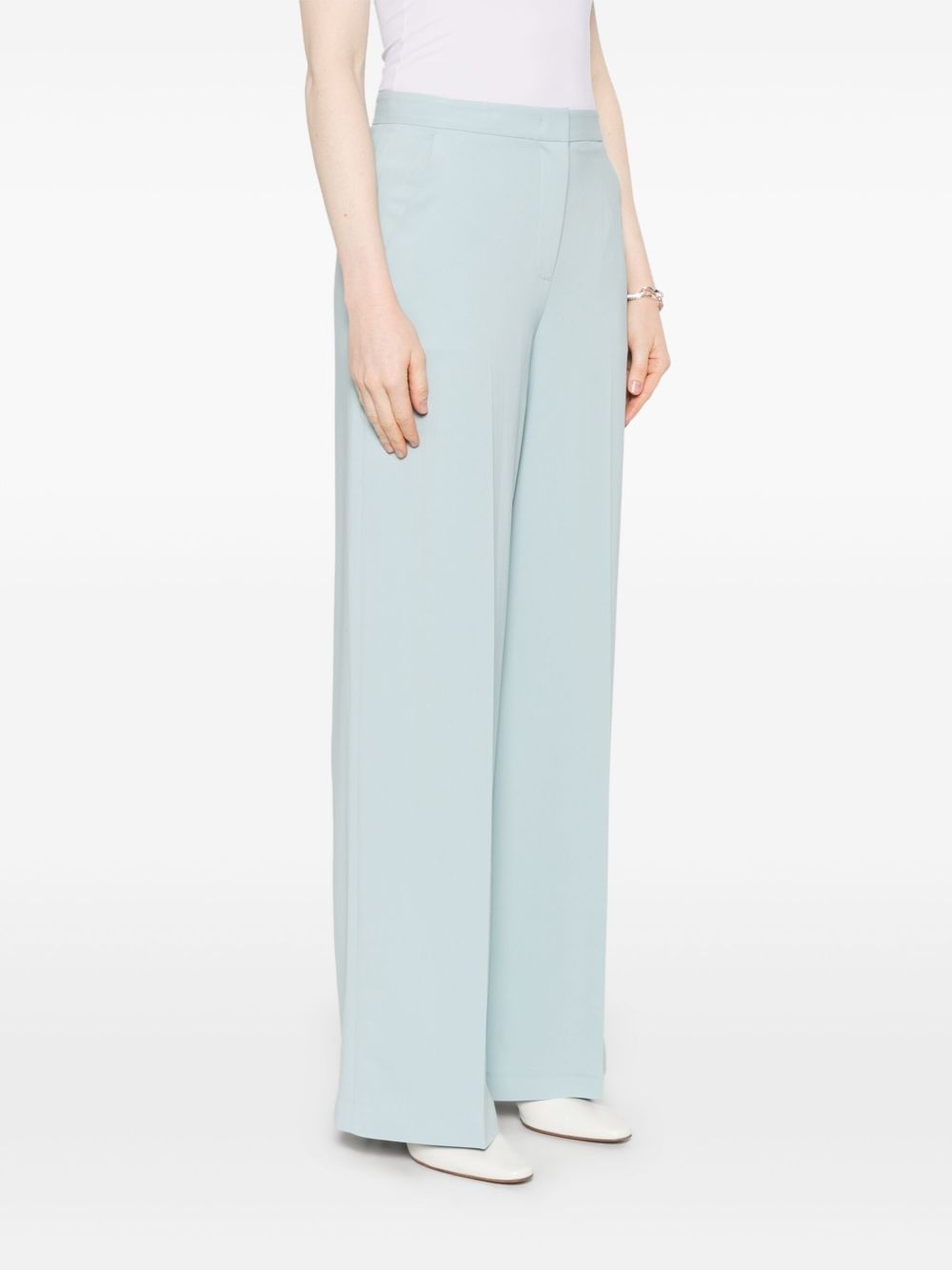 creased tailored trousers - 3