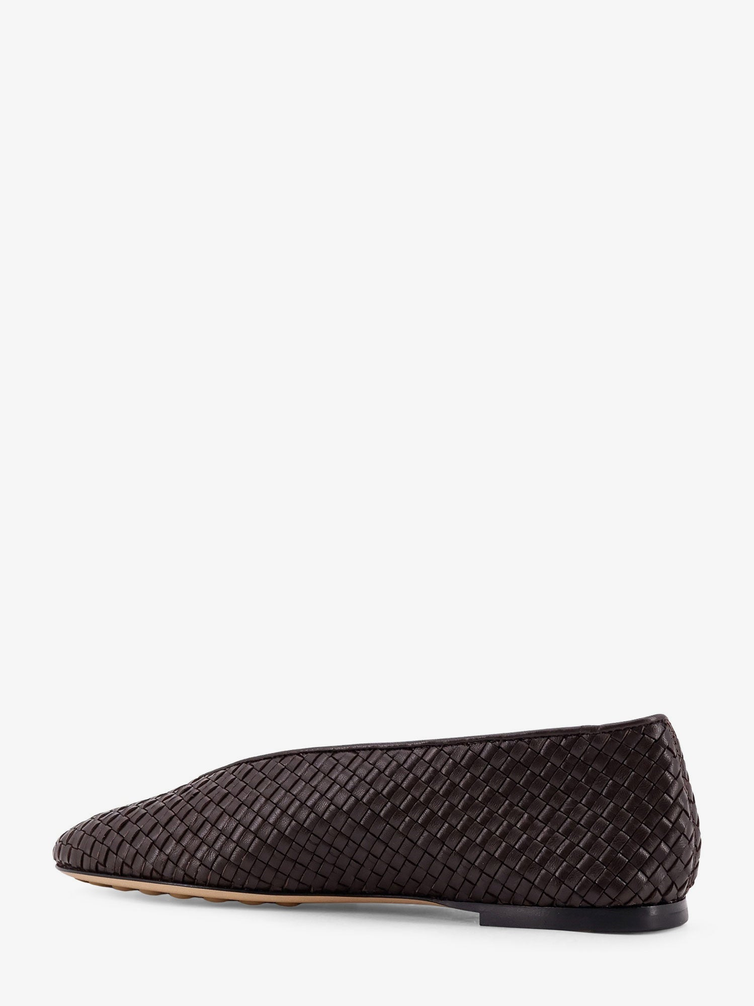 ROSA WOVEN LEATHER BALLERINAS - 4