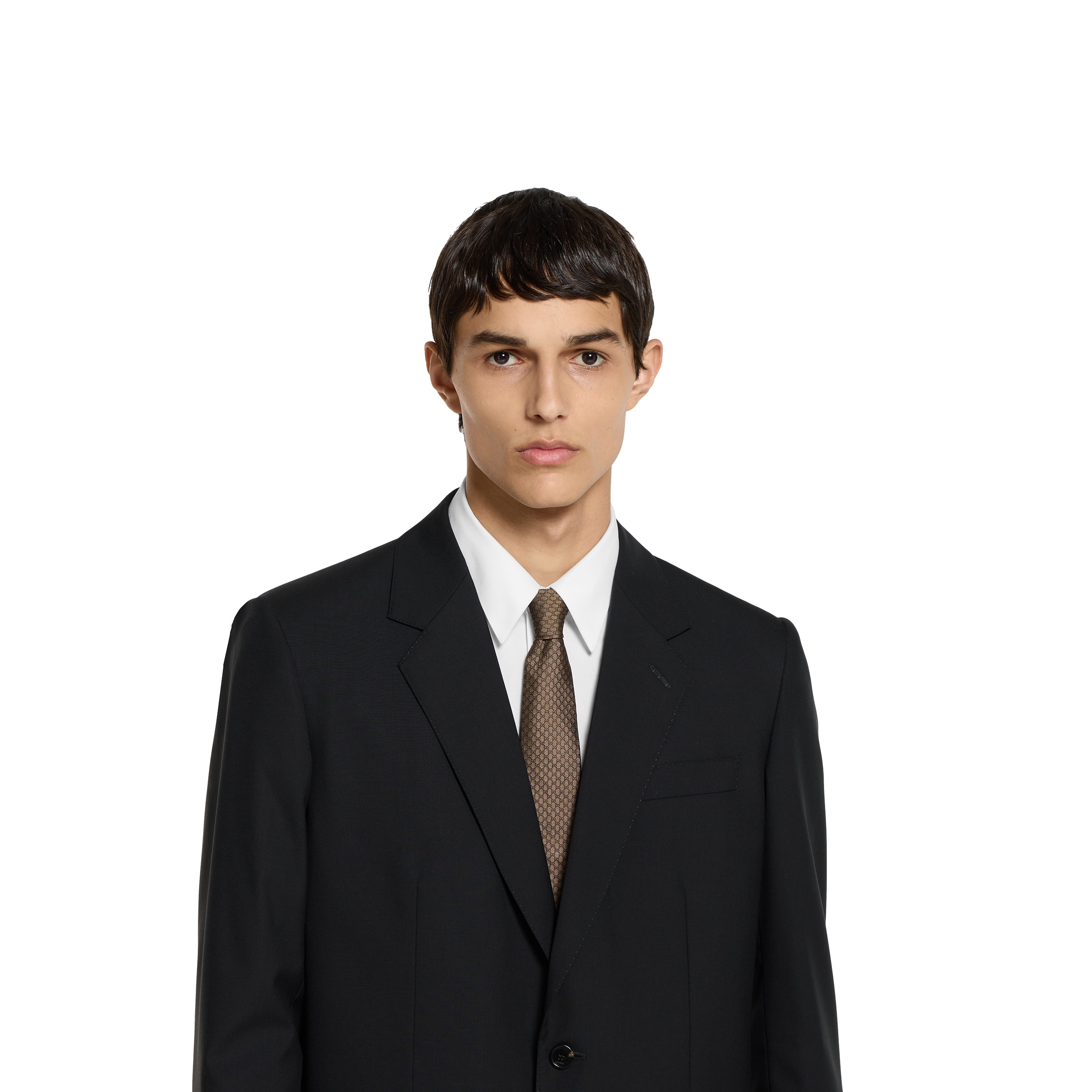 GG silk jacquard tie - 3