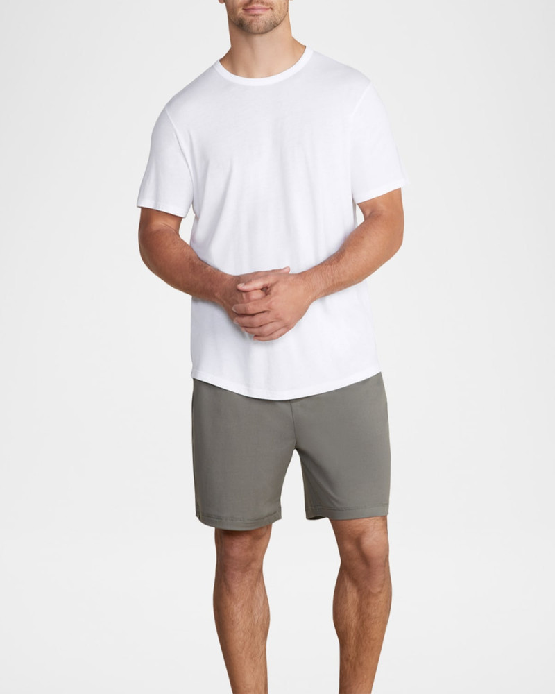 Barefoot Dreams Men's Malibu Collection Cotton Modal Crewneck T-Shirt outlook