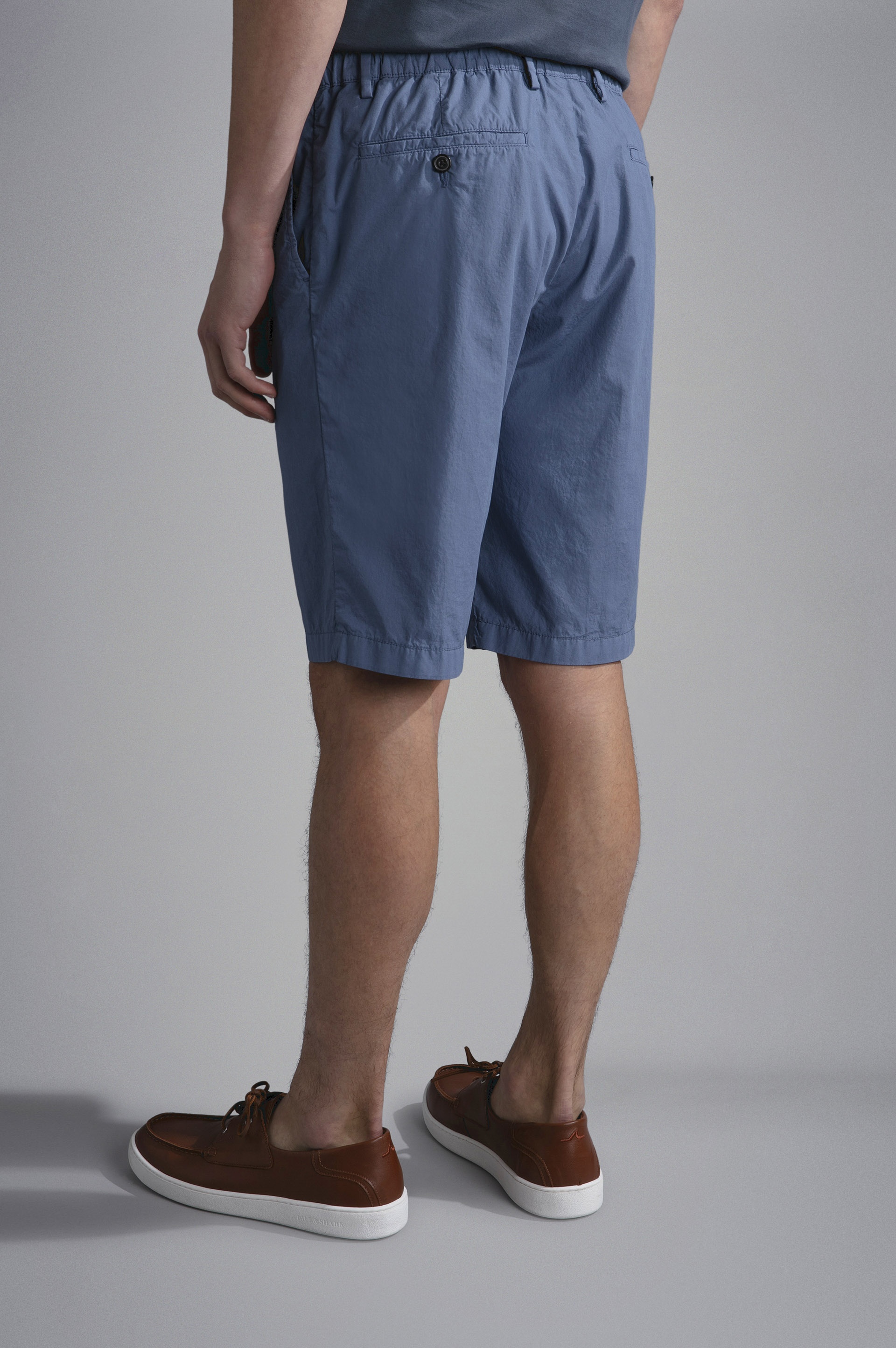 ULTRA-LIGHT POPLIN COTTON BERMUDA SHORTS - 3