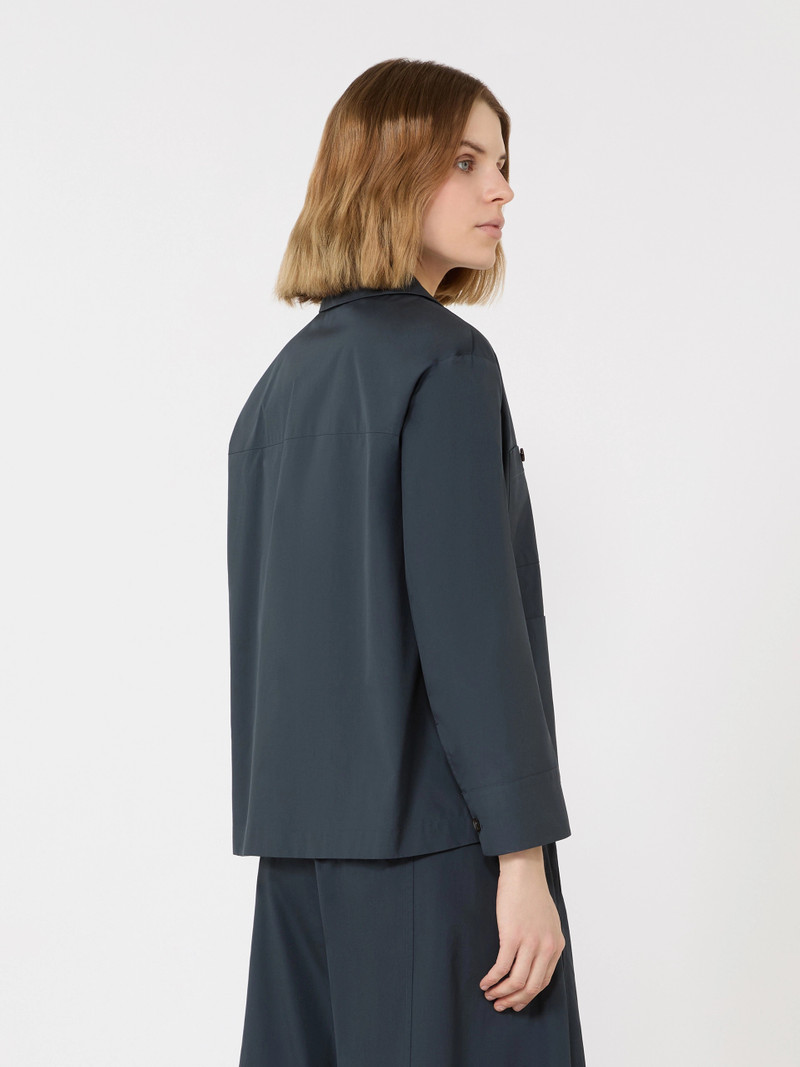 RENATA Poplin Saharan shirt - ULTRAMARINE 4