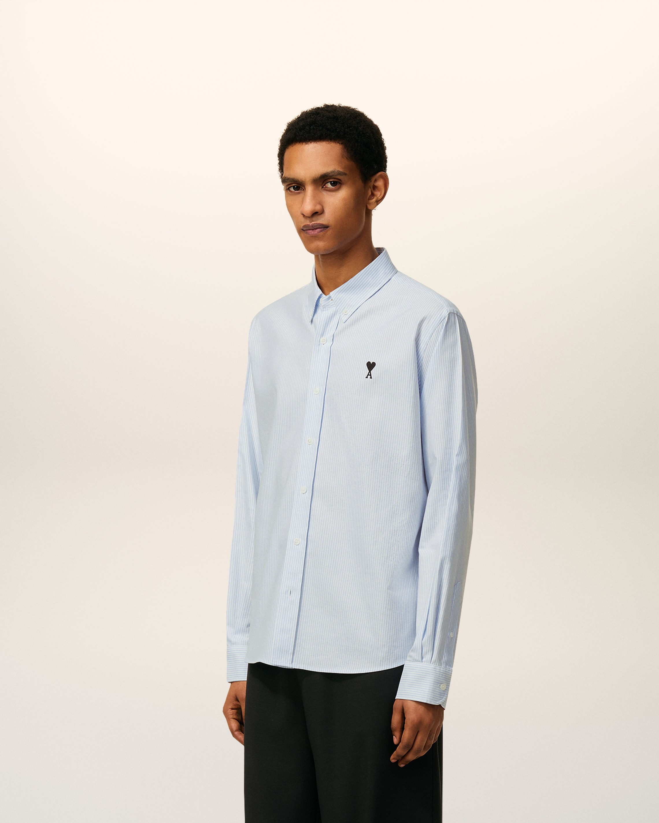 BLUE COTTON BUTTON DOWN AMI DE COEUR SHIRT - 6
