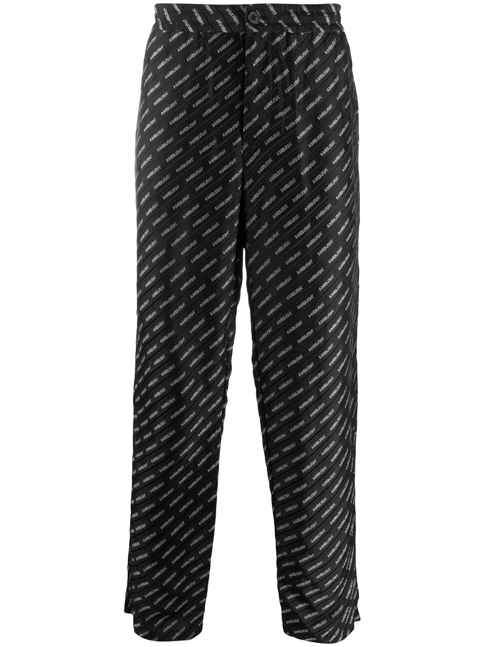 diagonal logo track pants - 1