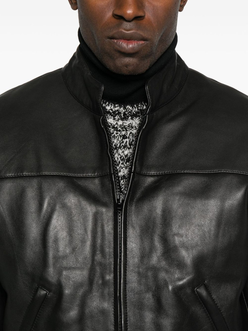 zip-front elasticated-cuff jacket 5