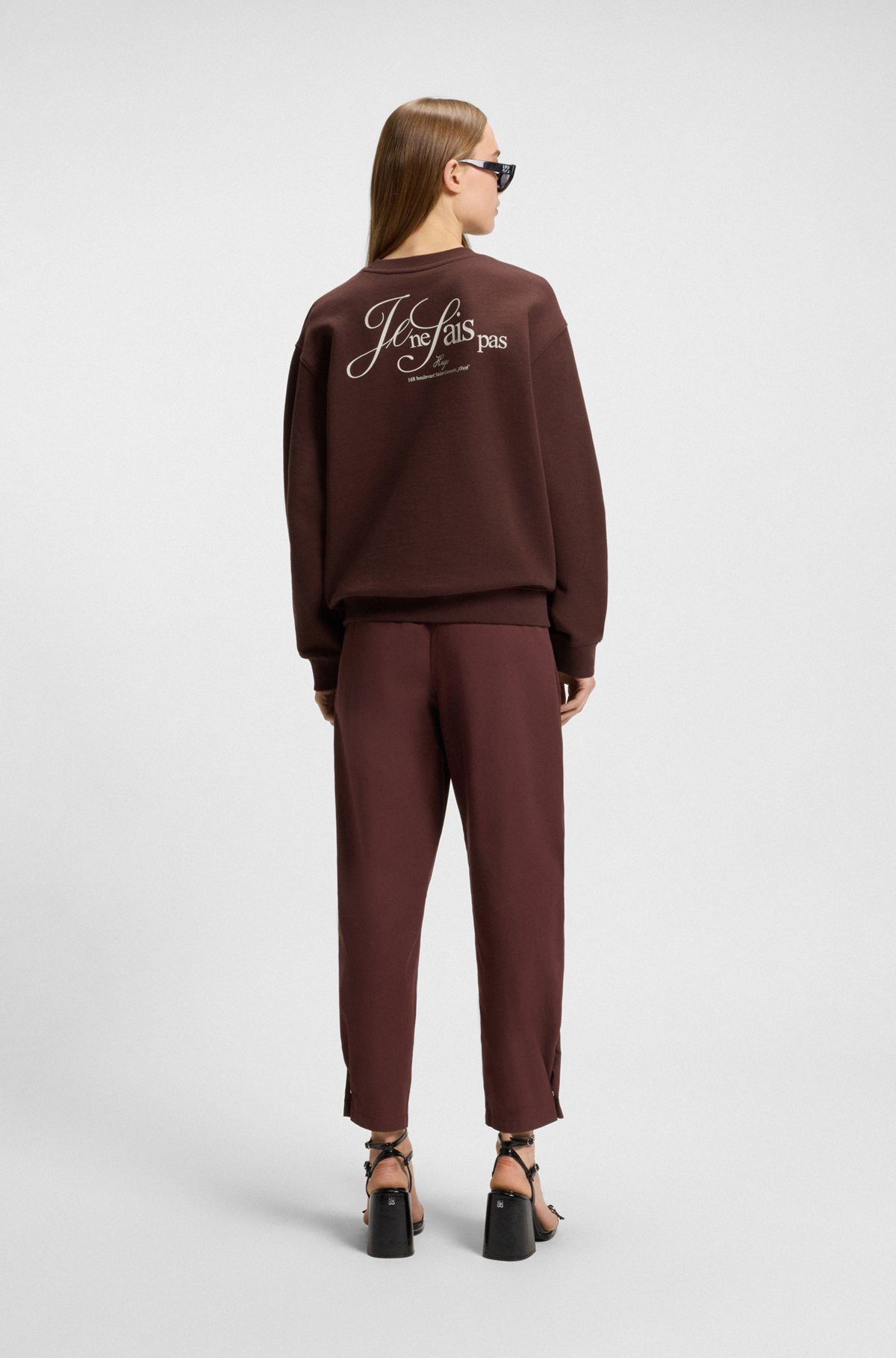 COTTON-TERRY SWEATSHIRT WITH PARISIAN GRAPHIC PRINT - 4