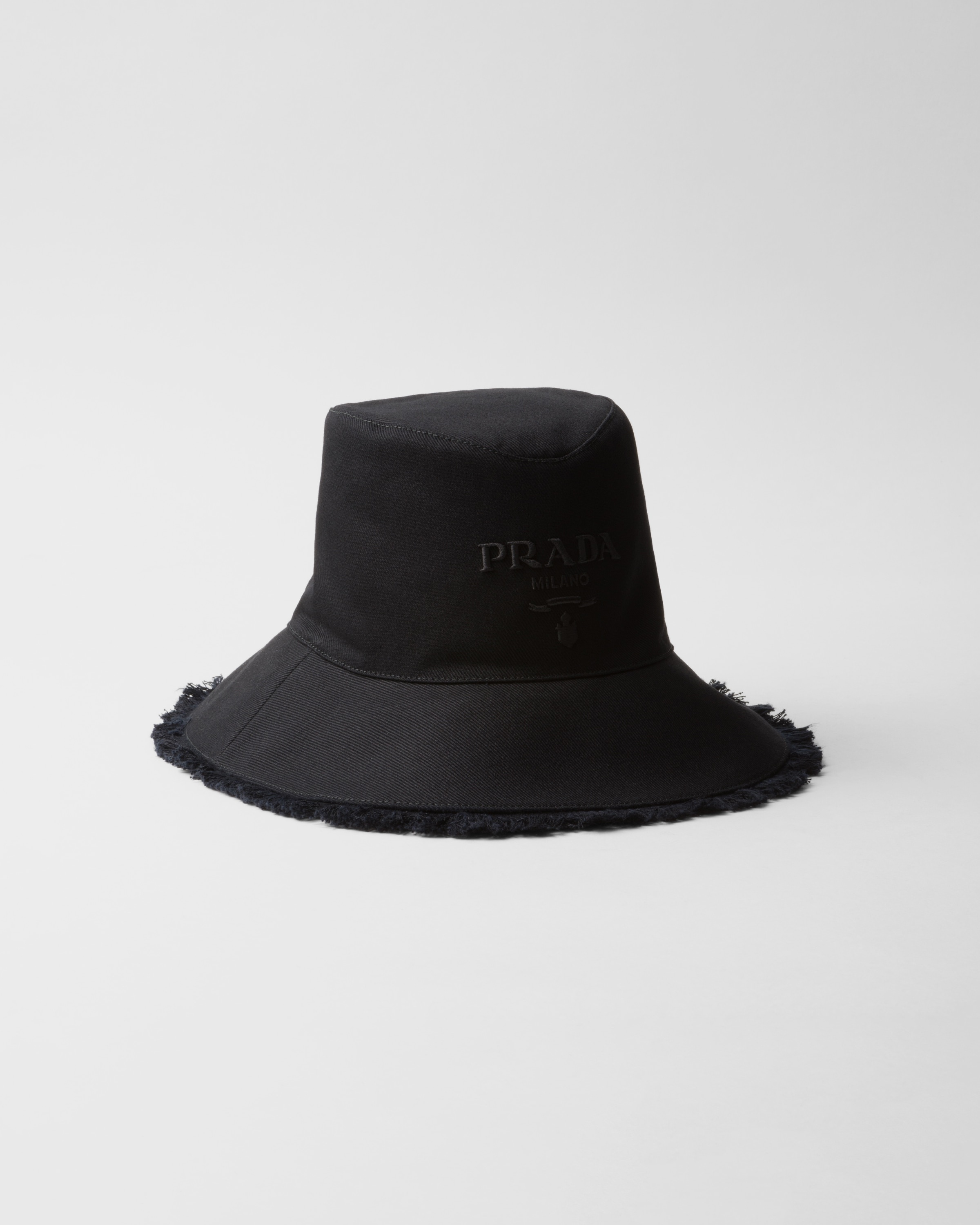 Wide-brimmed drill bucket hat - 1