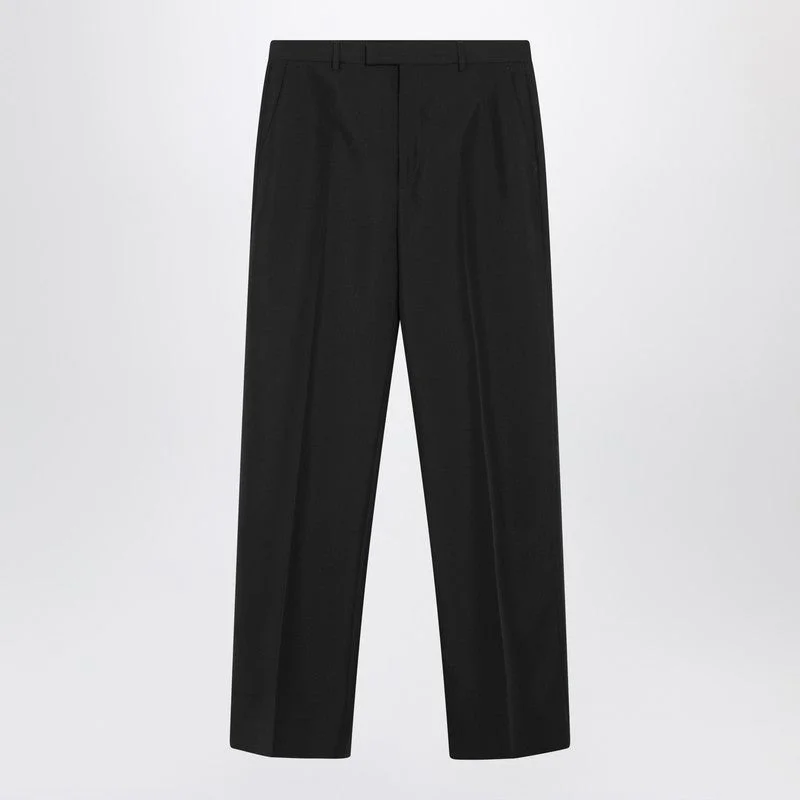 Gucci Black Trousers In Technical Panama Men - 1