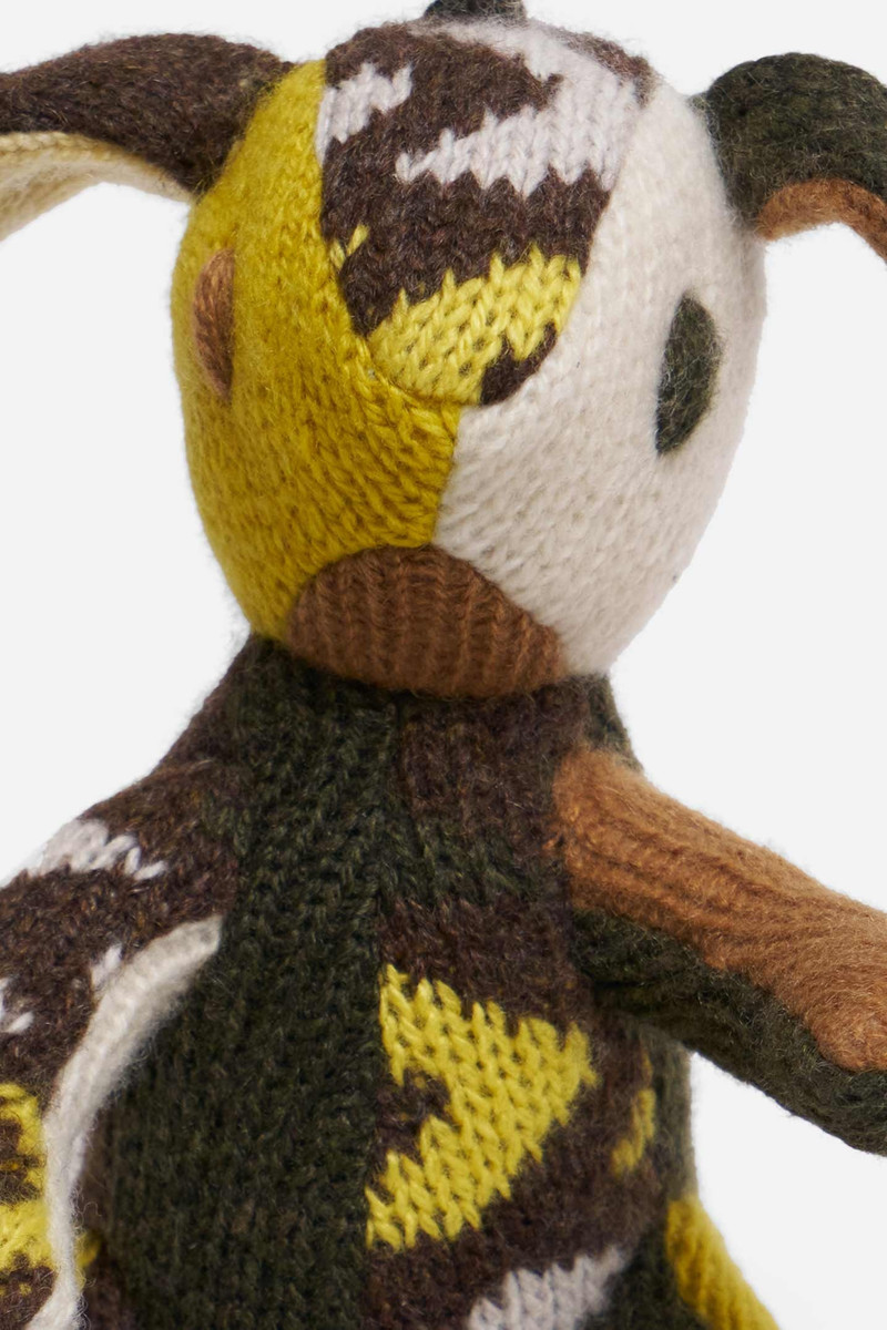 The Elder Statesman BUNNY PATCHWORK KEYCHAIN outlook