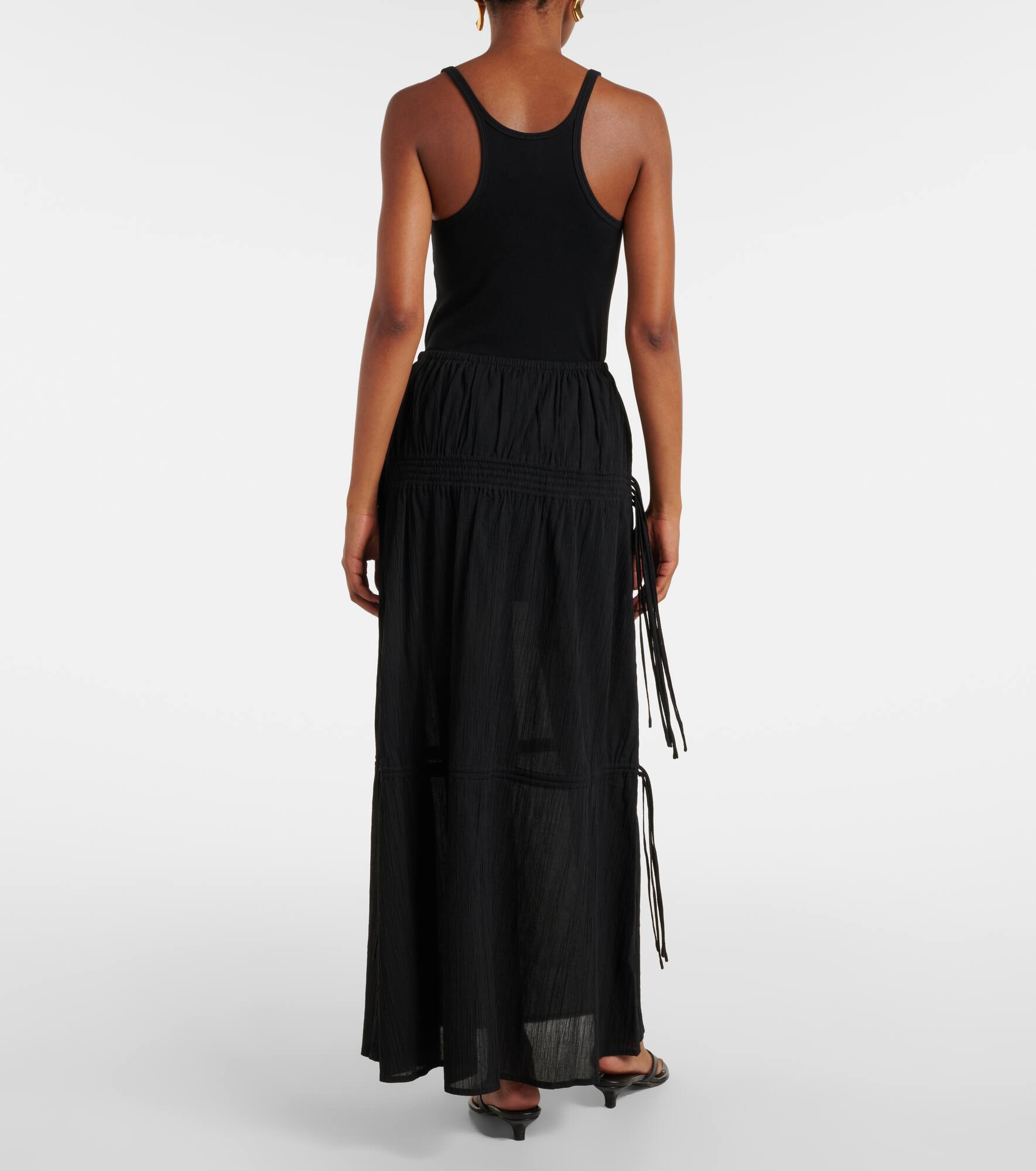 Cotton maxi skirt - 3