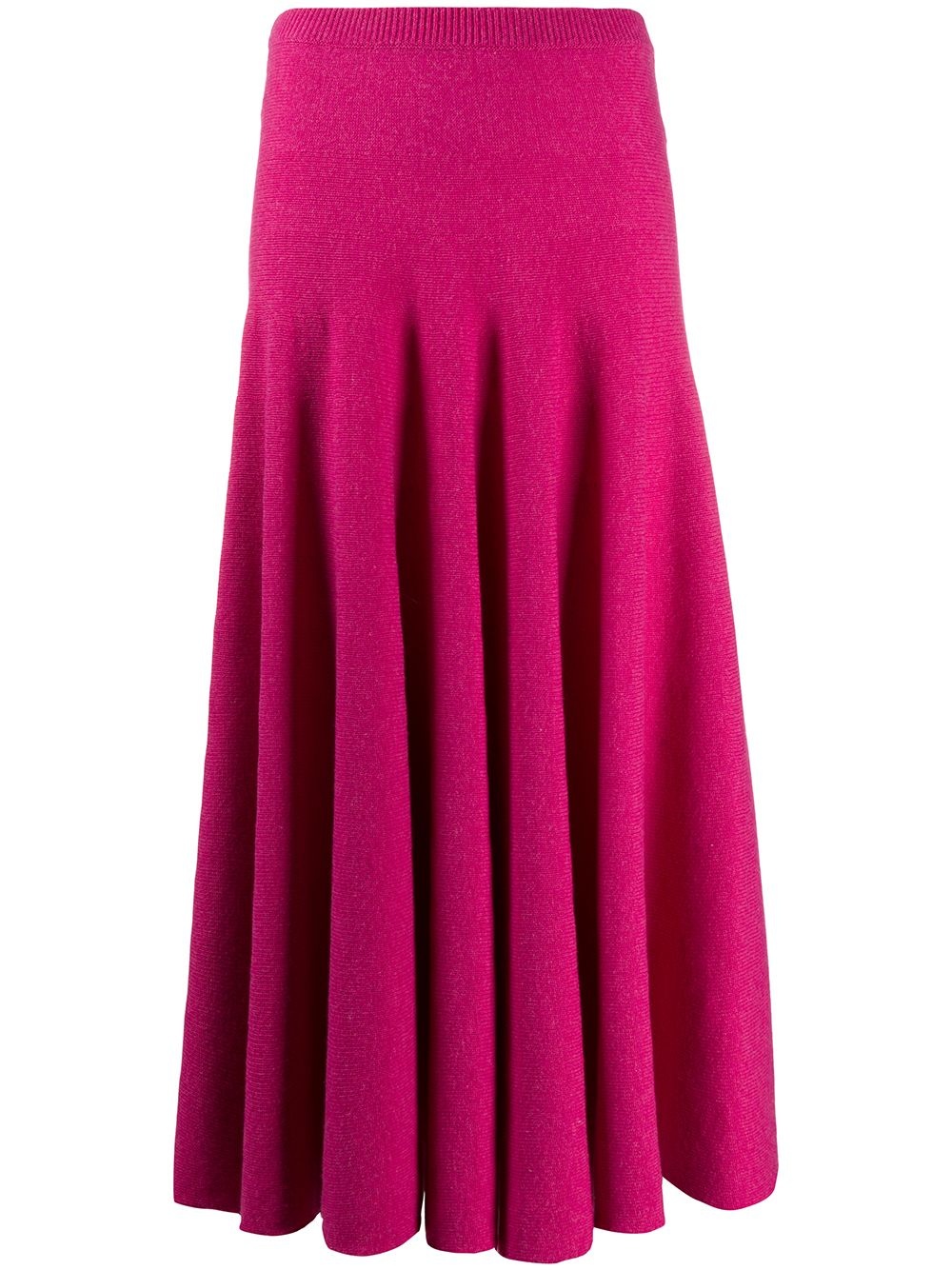 pleated knitted skirt - 1