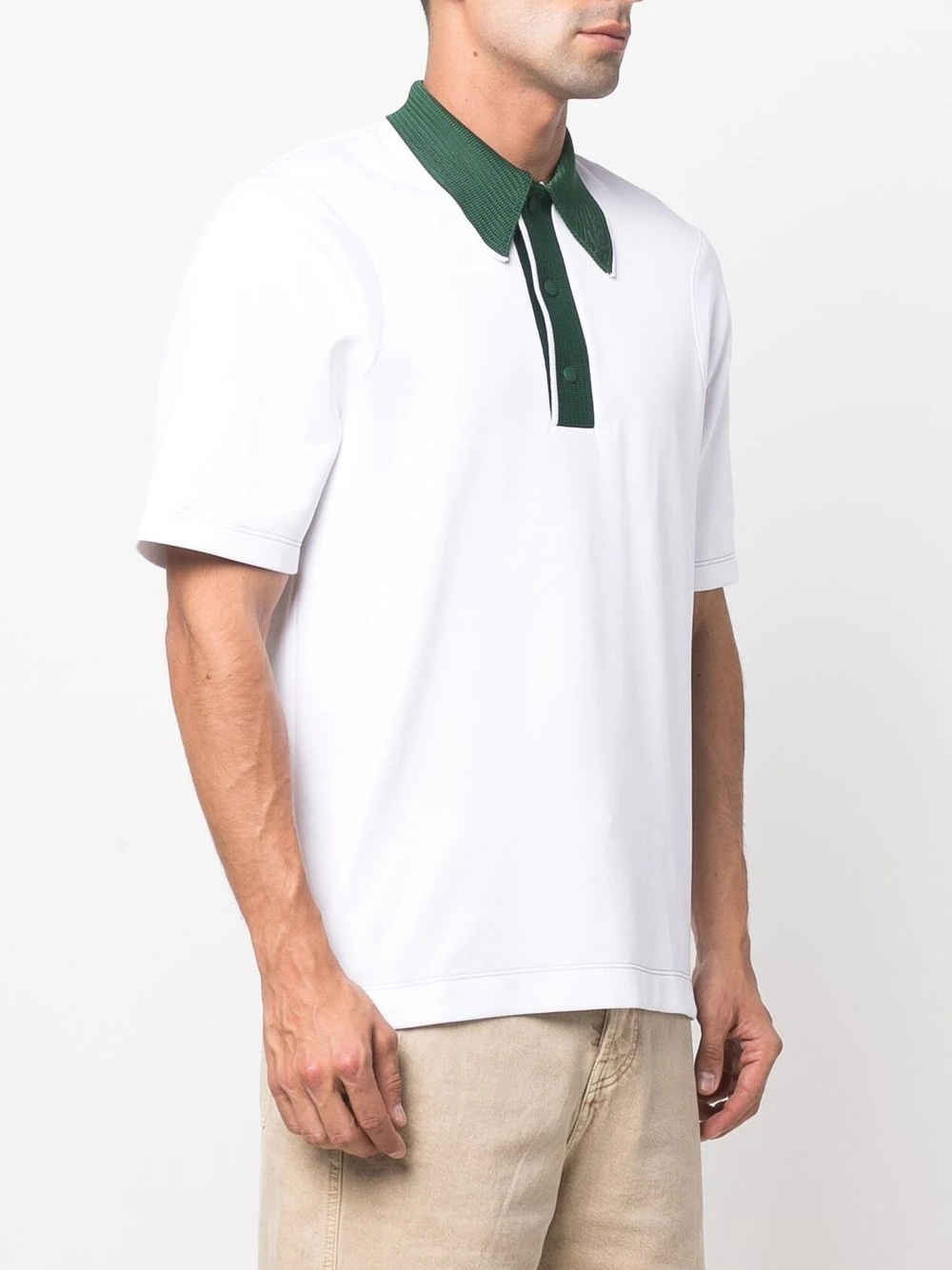 contrast-collar polo-shirt - 3