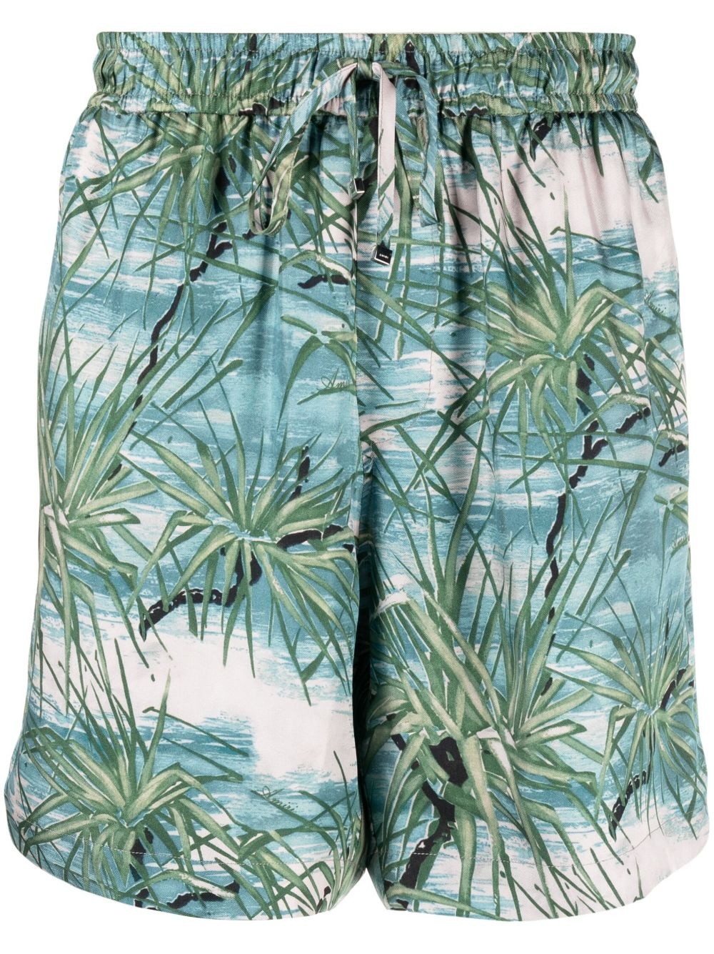 Floral Aloha Tree printed shorts - 1