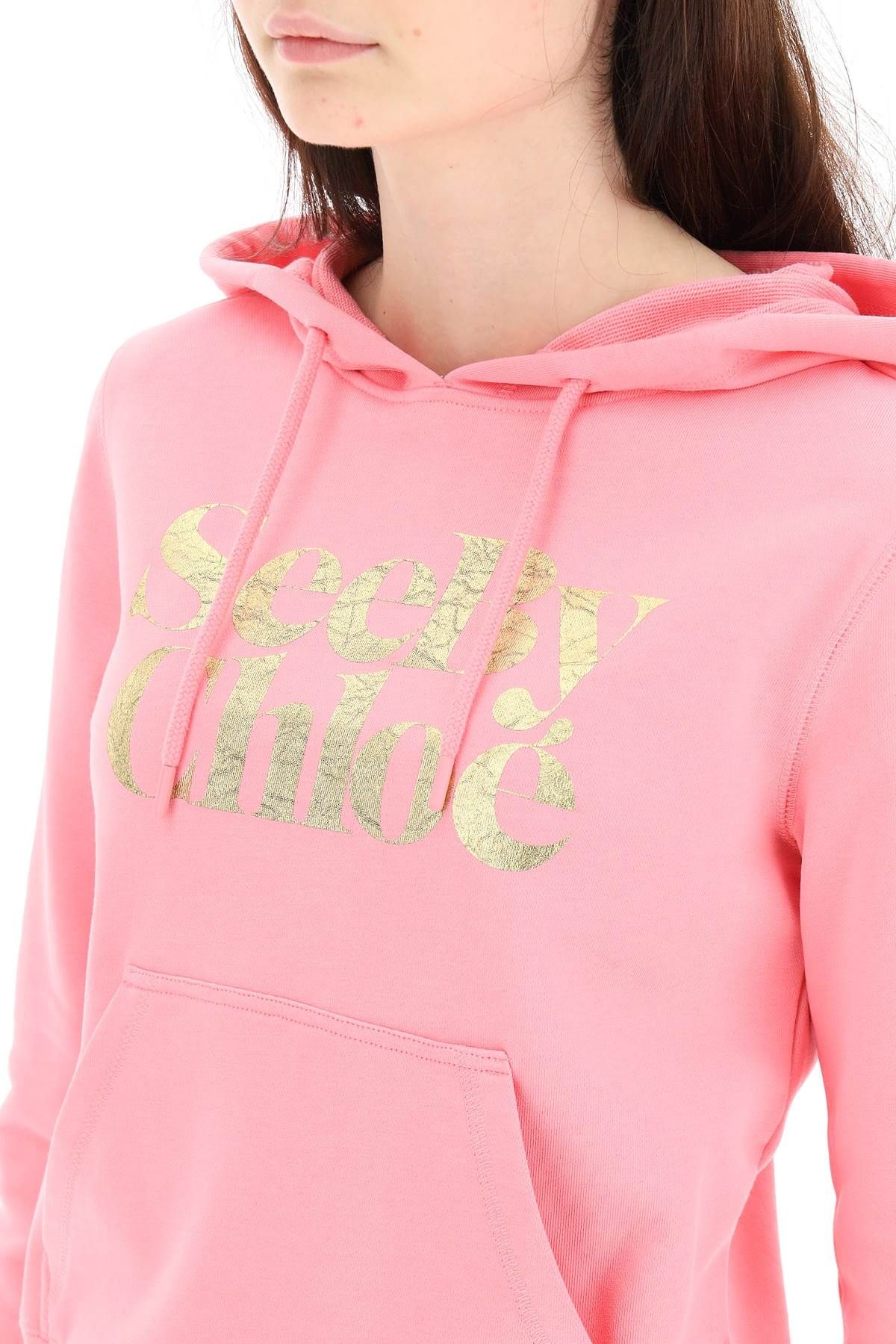 METALLIC LOGO HOODIE - 5