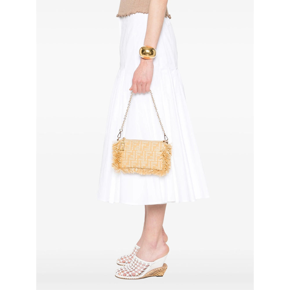 Fendi Neutrals Shoulder Bags Women - 4
