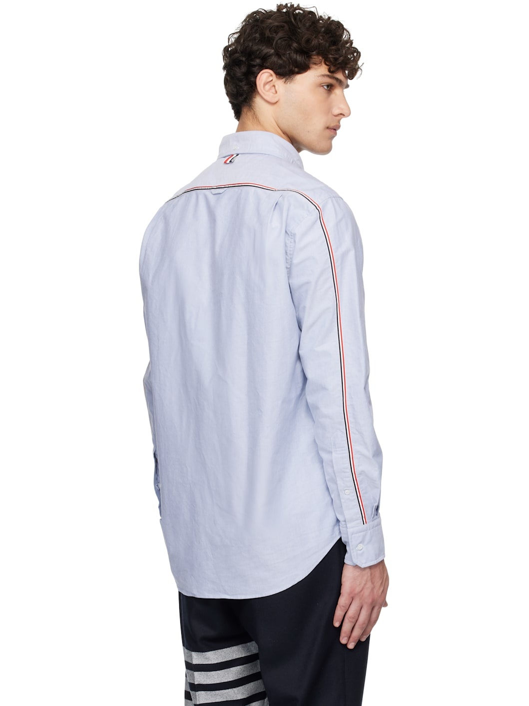 Blue Oxford Long Sleeve Shirt - 3