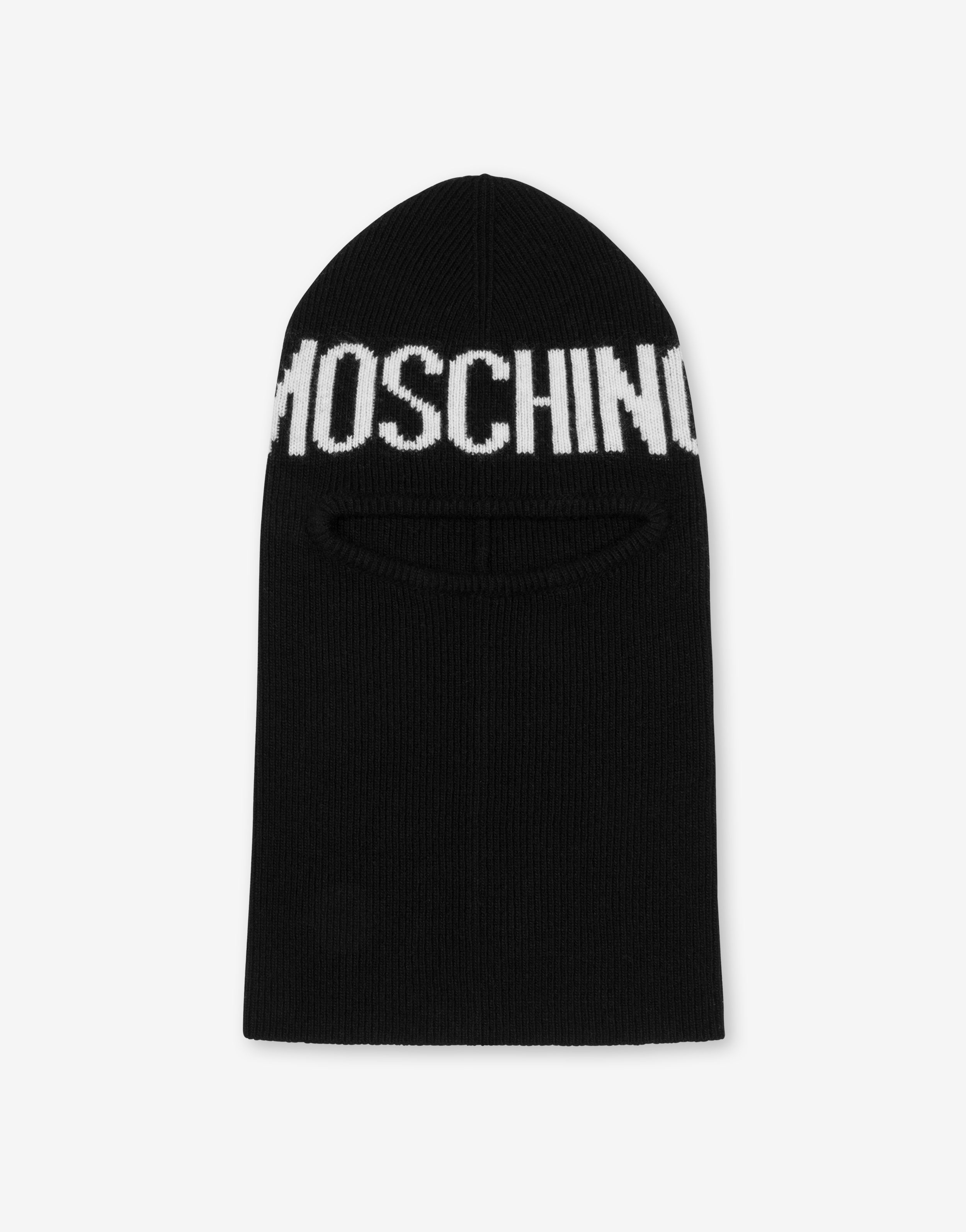 LETTERING LOGO KNIT BALACLAVA - 1