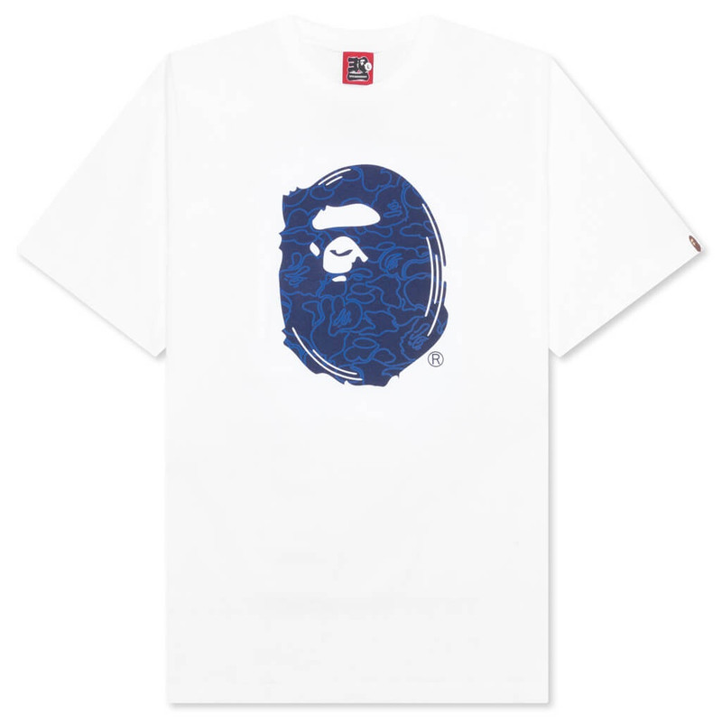 BAPE 30TH ANNIVERSARY TEE #1 M - WHITE/NAVY - 1