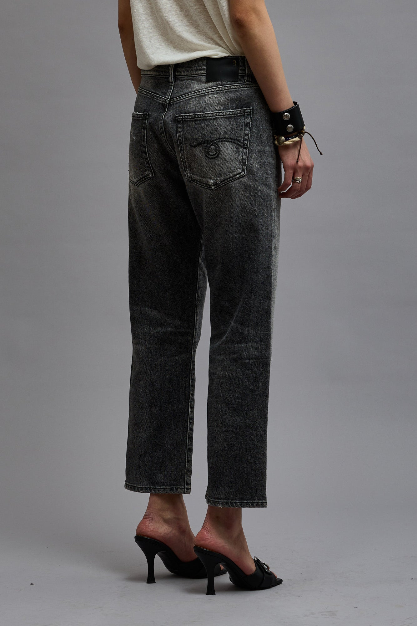 BOYFRIEND JEAN - VINTAGE GREY | R13 - 6