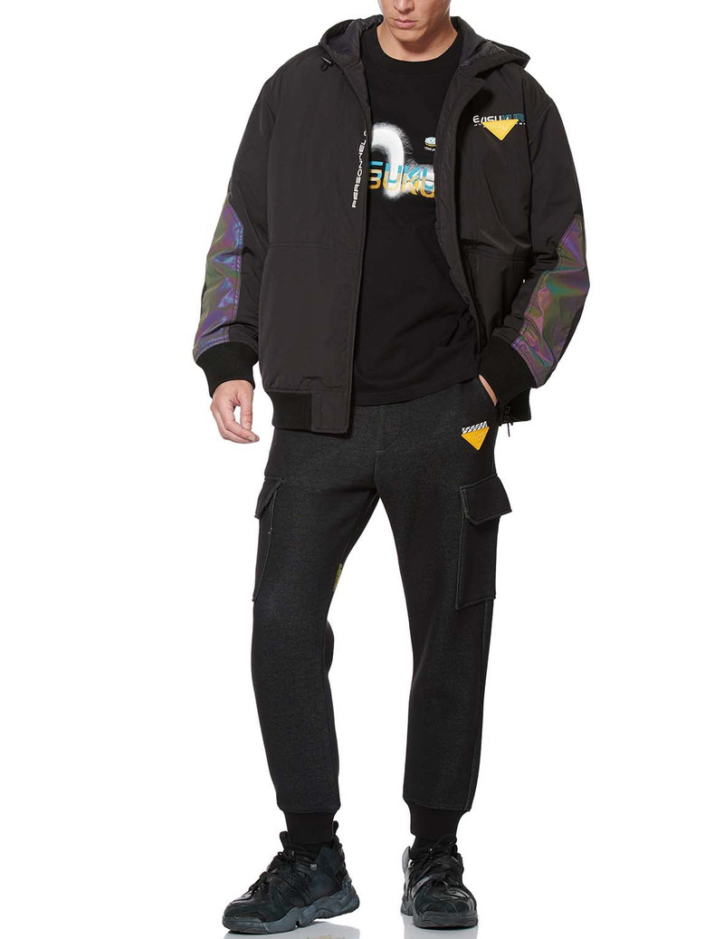 Frosty Seagull Print Padded Jacket 6