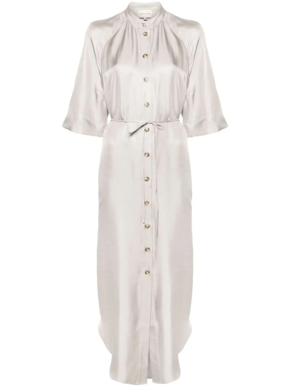 Durion tied-waist silk shirtdress - 1