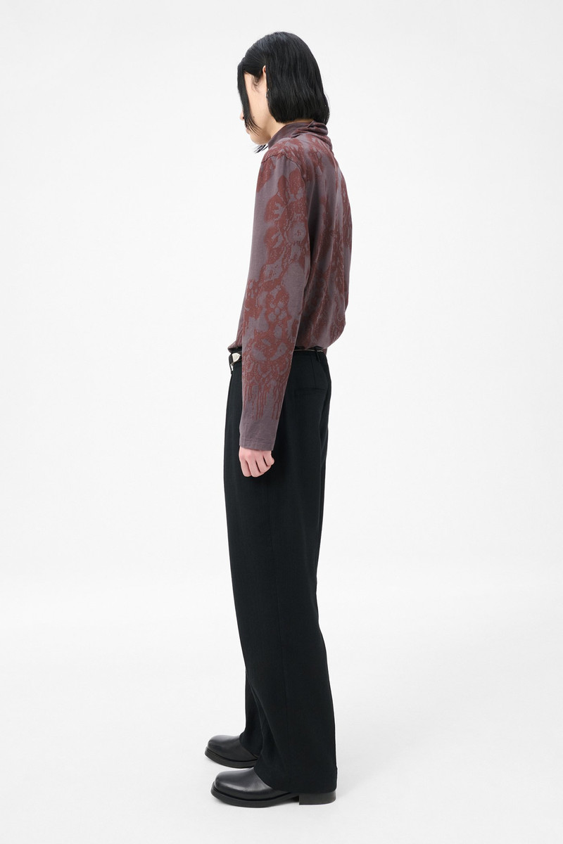 Our Legacy Borrowed Chino Coal Black Link Stripe Weave 4