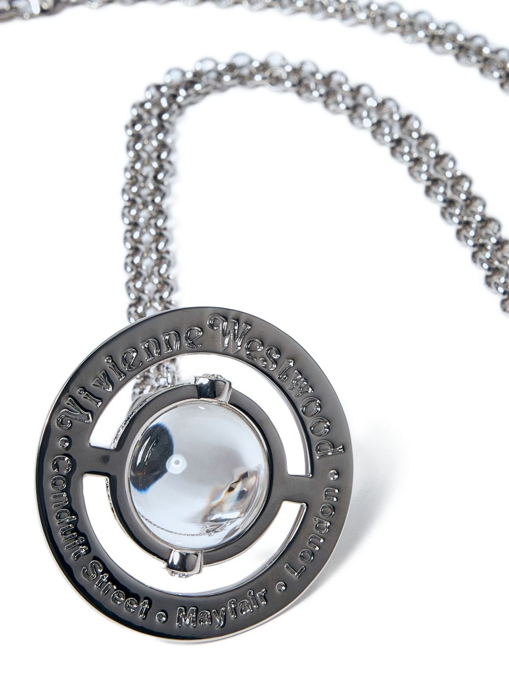 Orb-plaque necklace - 4