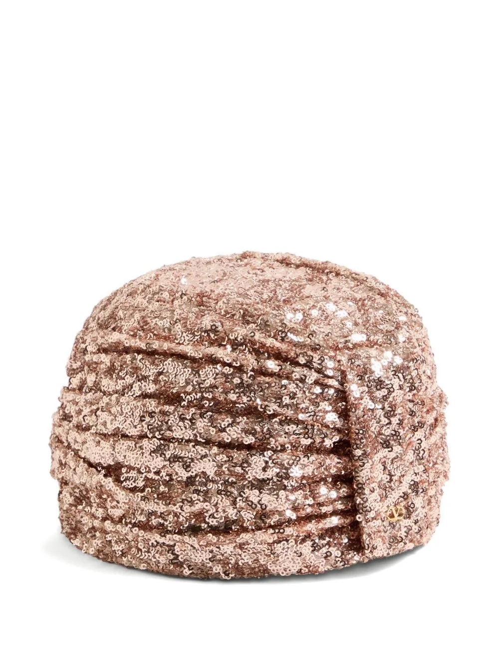 sequin-embellished turban - 1