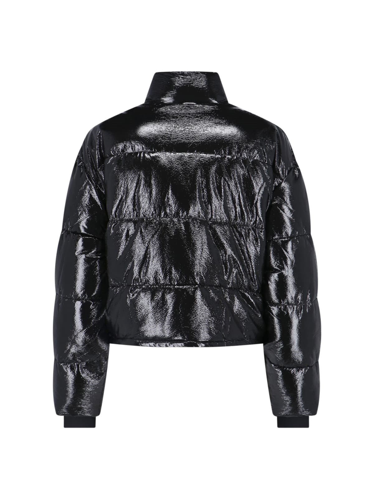 VINYL SHORT DOWN JACKET - 2
