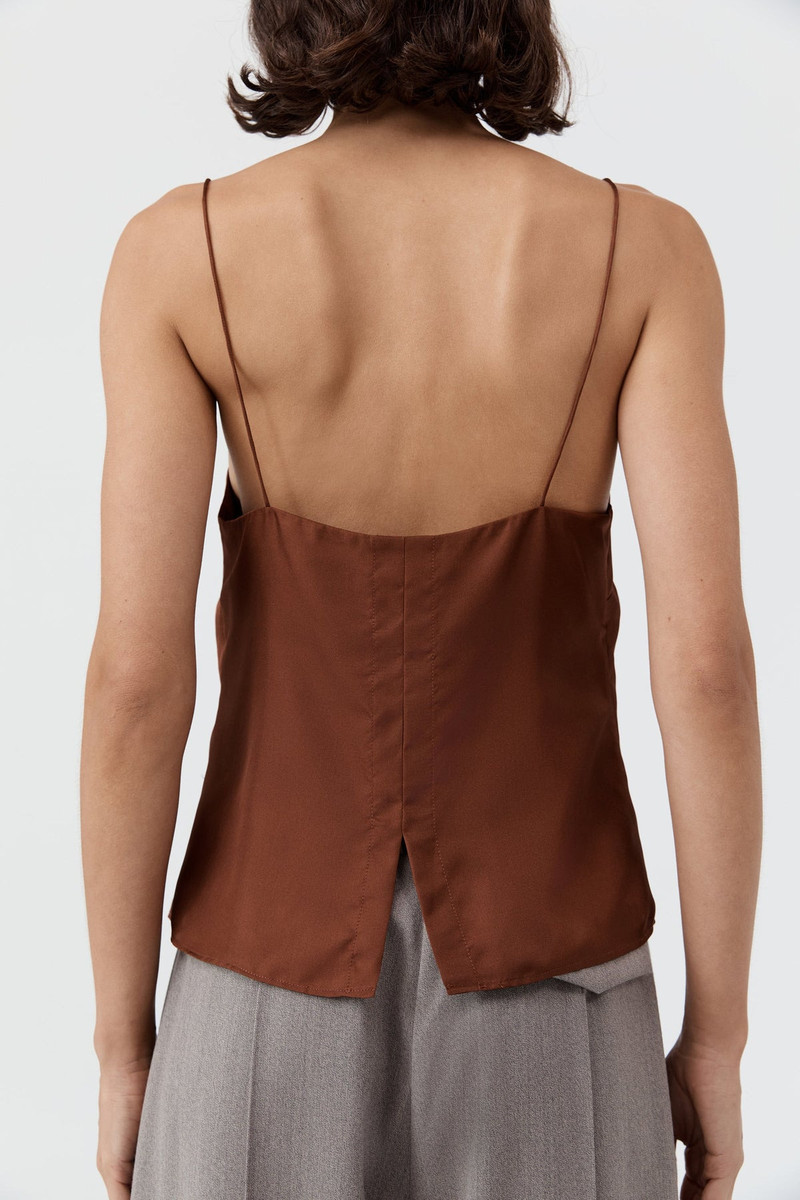90s Silk Twill Cami - Brick 6