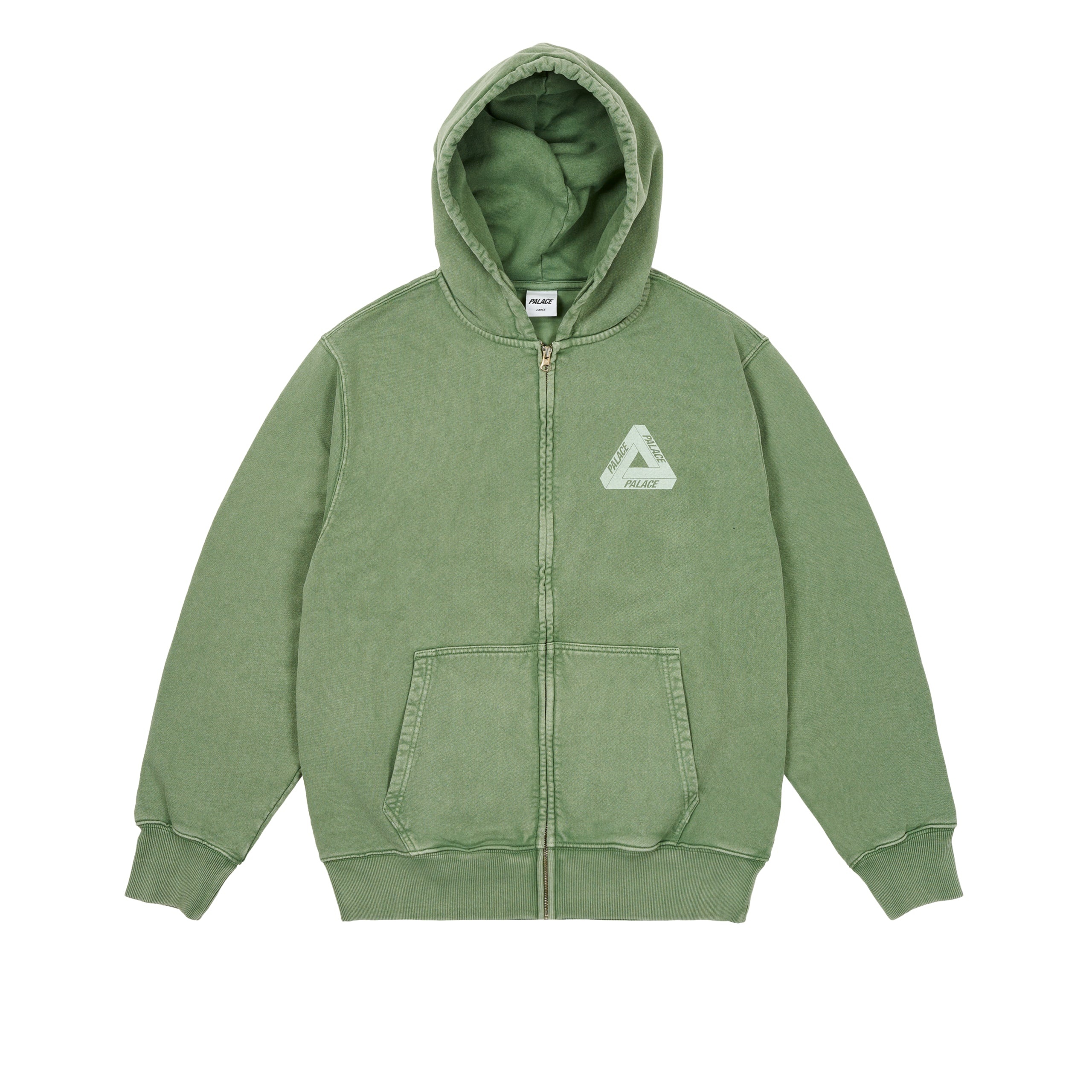 PIGMENT WASH TRI-FERG HOOD GREEN - 1