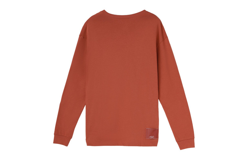 Jordan Air Jordan Label Casual Sports Long Sleeves T-Shirt Men's Gray Peach Red CZ1216-255 outlook