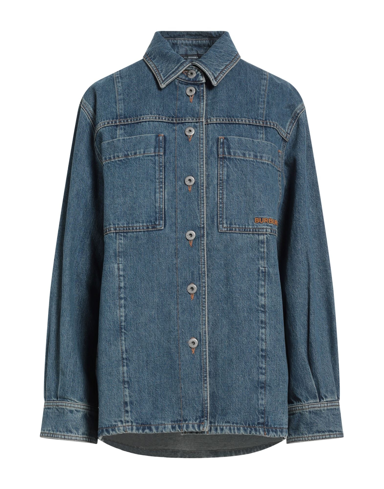 Blue Women's Denim Shirt - 1