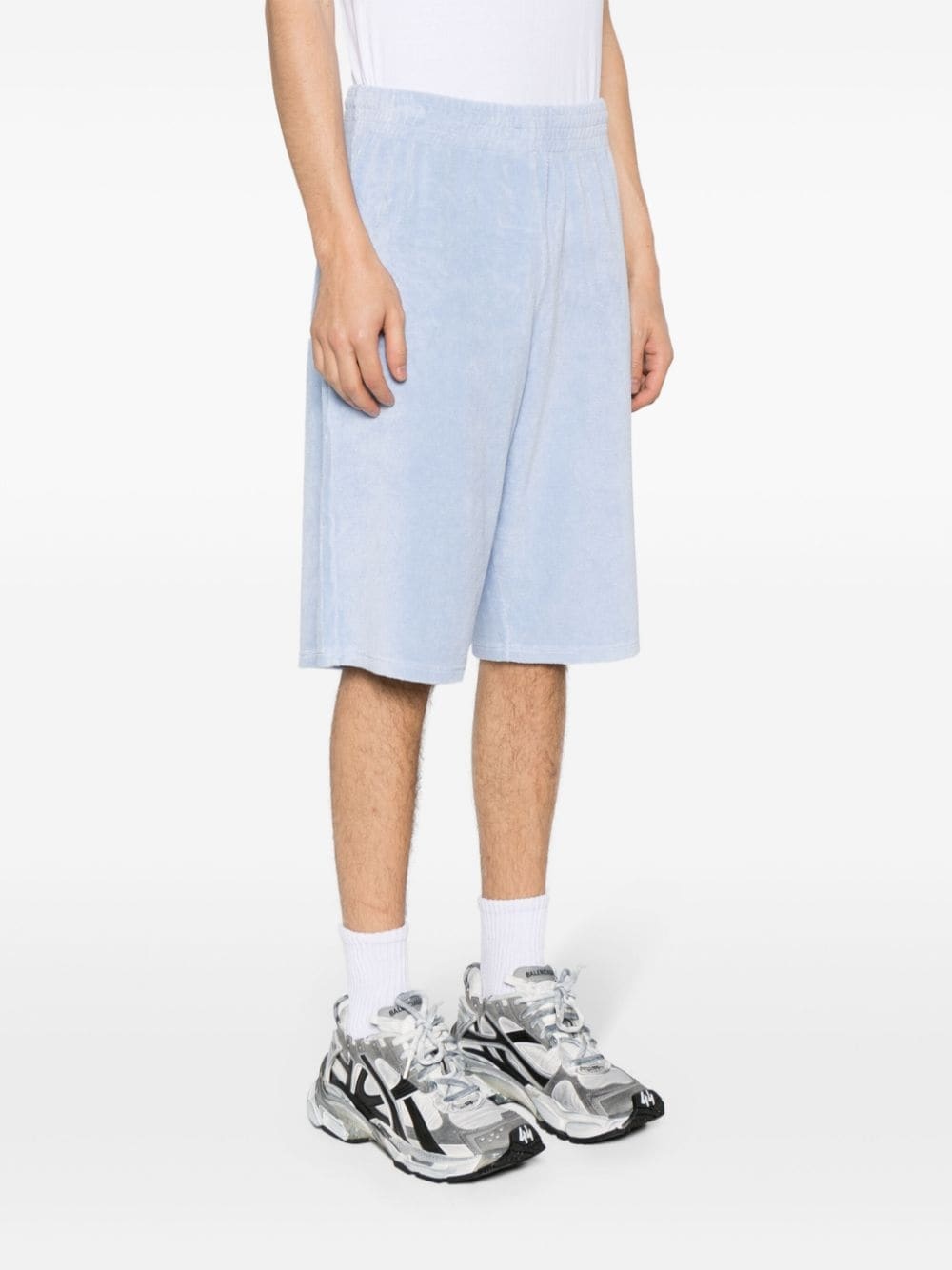 towelling knee-length shorts - 3
