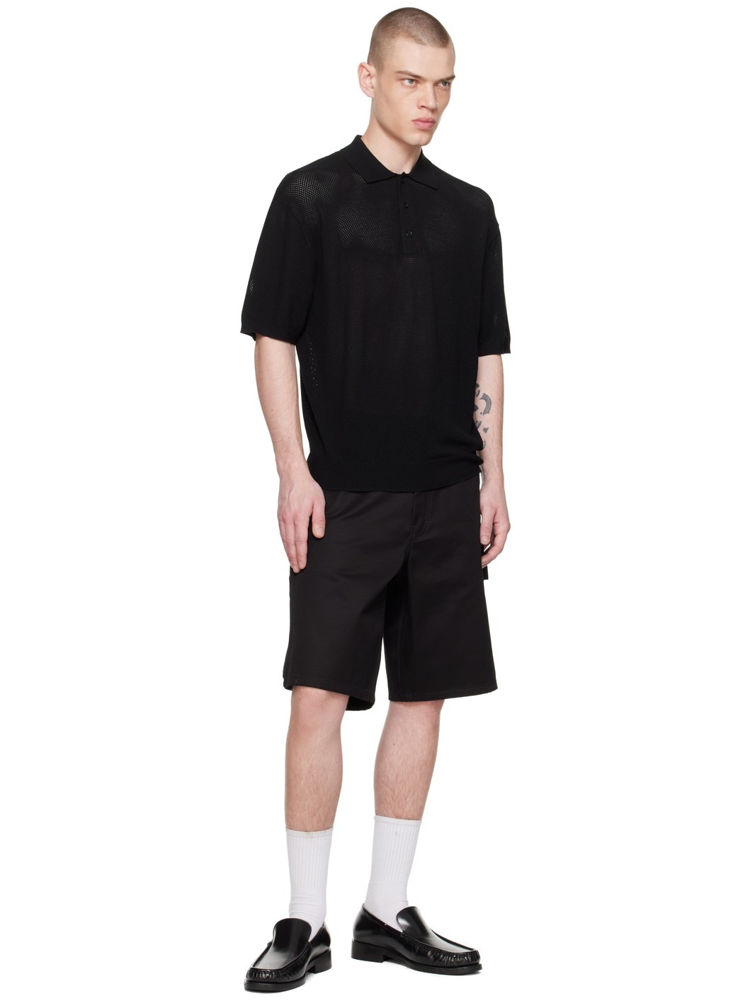 Black Pocket Shorts - 4