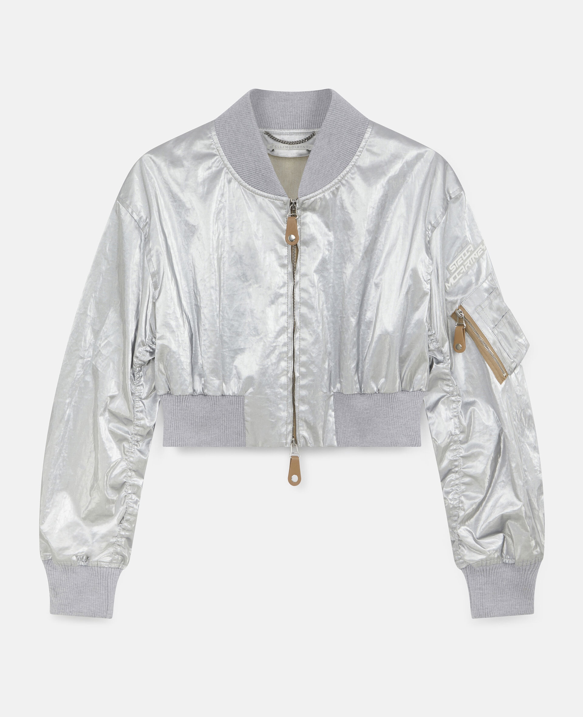 Cropped Bomber Jacket - 1