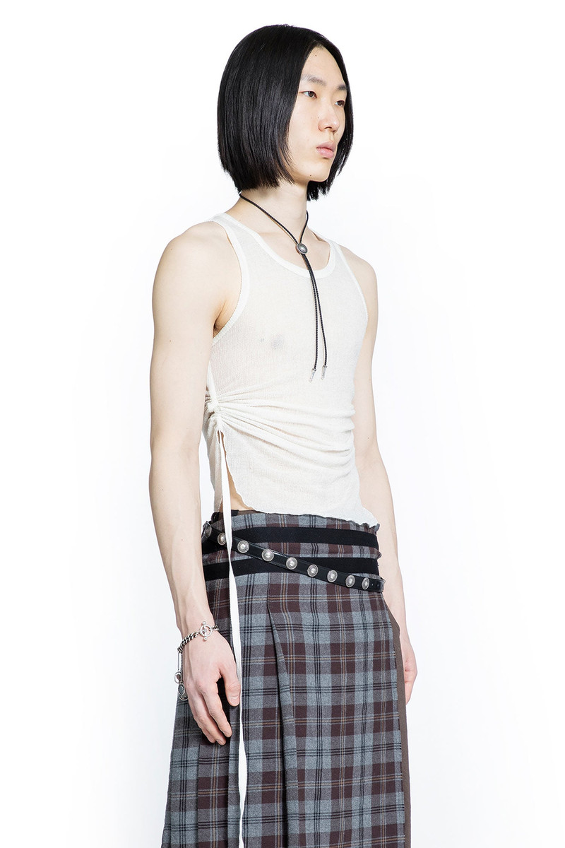 Ann Demeulemeester Boris Wrinkled Cropped Tank Top outlook