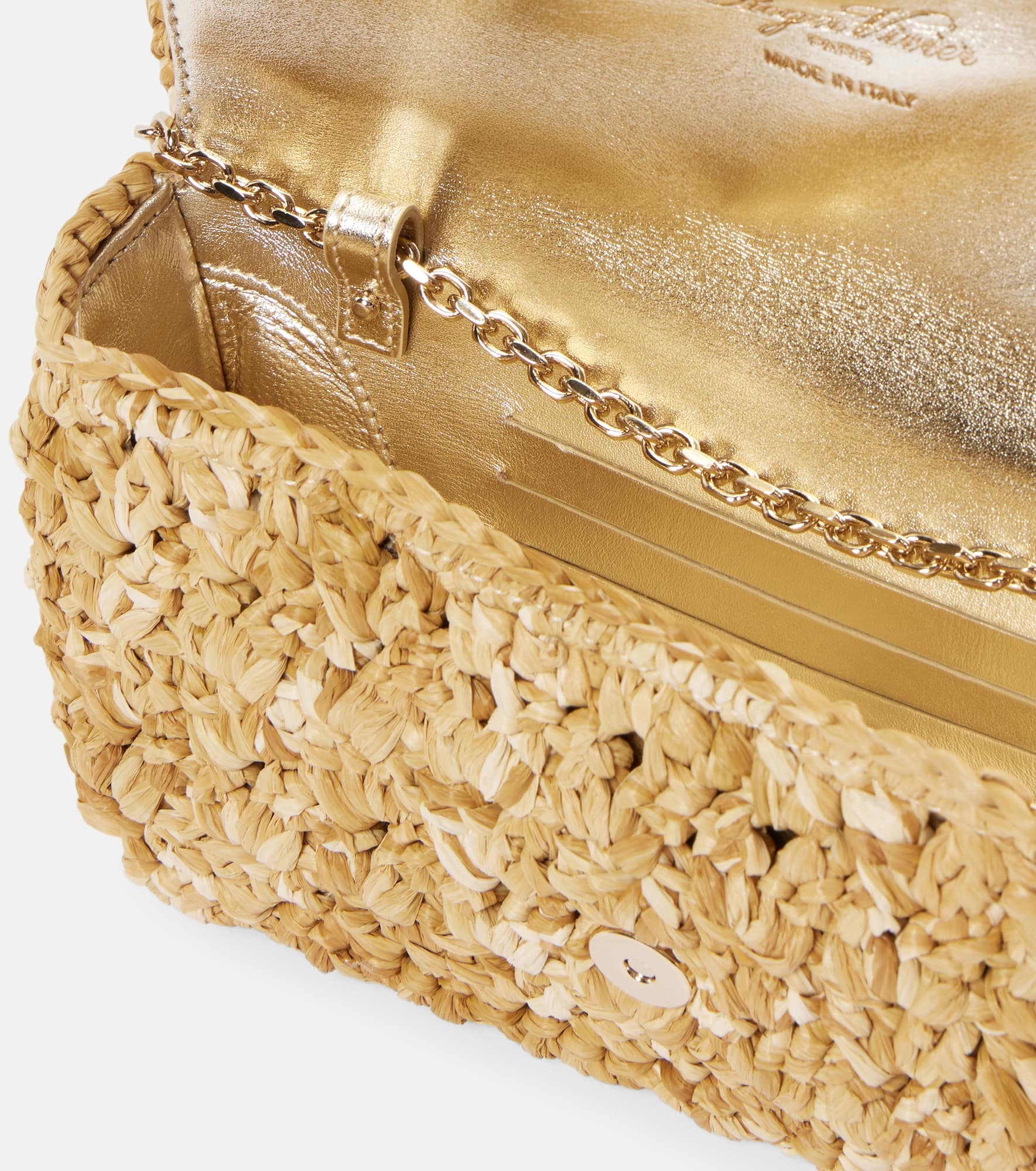 Jeux De Fille raffia-effect shoulder bag - 3