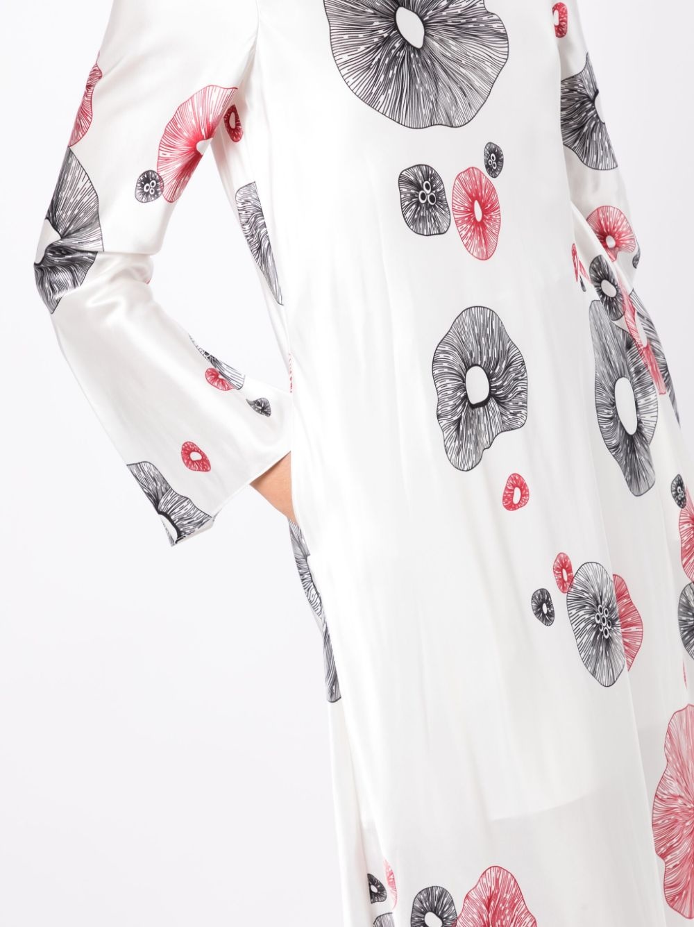 Jellyfish-print long-sleeve dress - 5