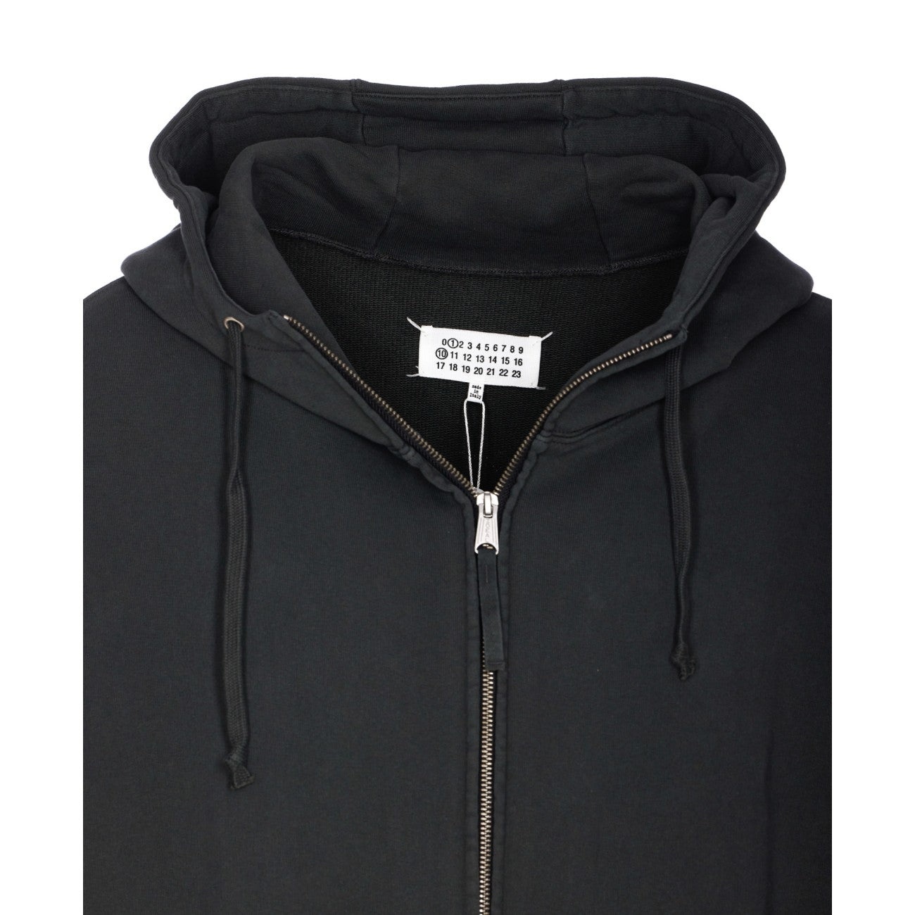 パーカー・フーディ MAISON MARGIELA ZIPPED LOGO HOODIE Maison Margiela Maison Margiela Men Zipped Logo Hoodie
