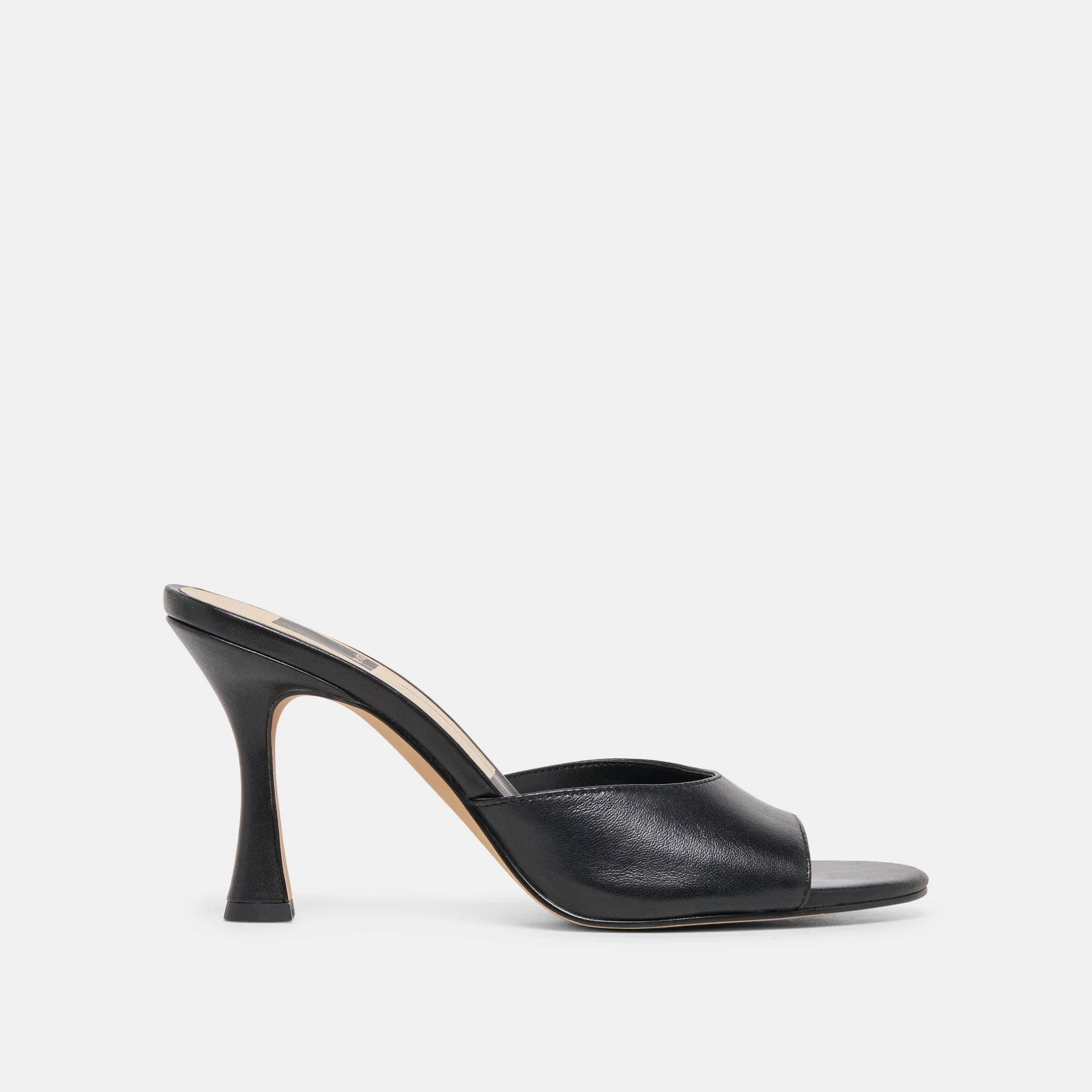 ROSHA HEELS BLACK LEATHER - 1